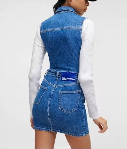 Karl Lagerfeld Jeans moteriška džinsinė suknelė – Rezivelo