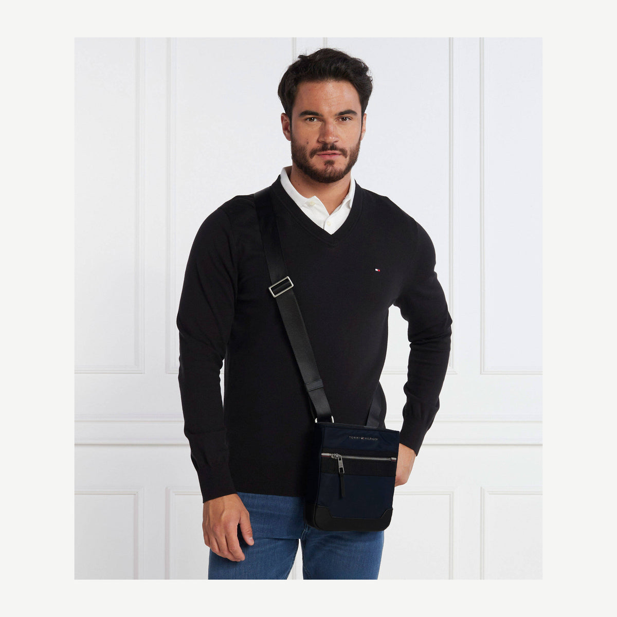 Tommy Hilfiger AM0AM11570 mėlyna vyriška rankinė, nuotrauka 2