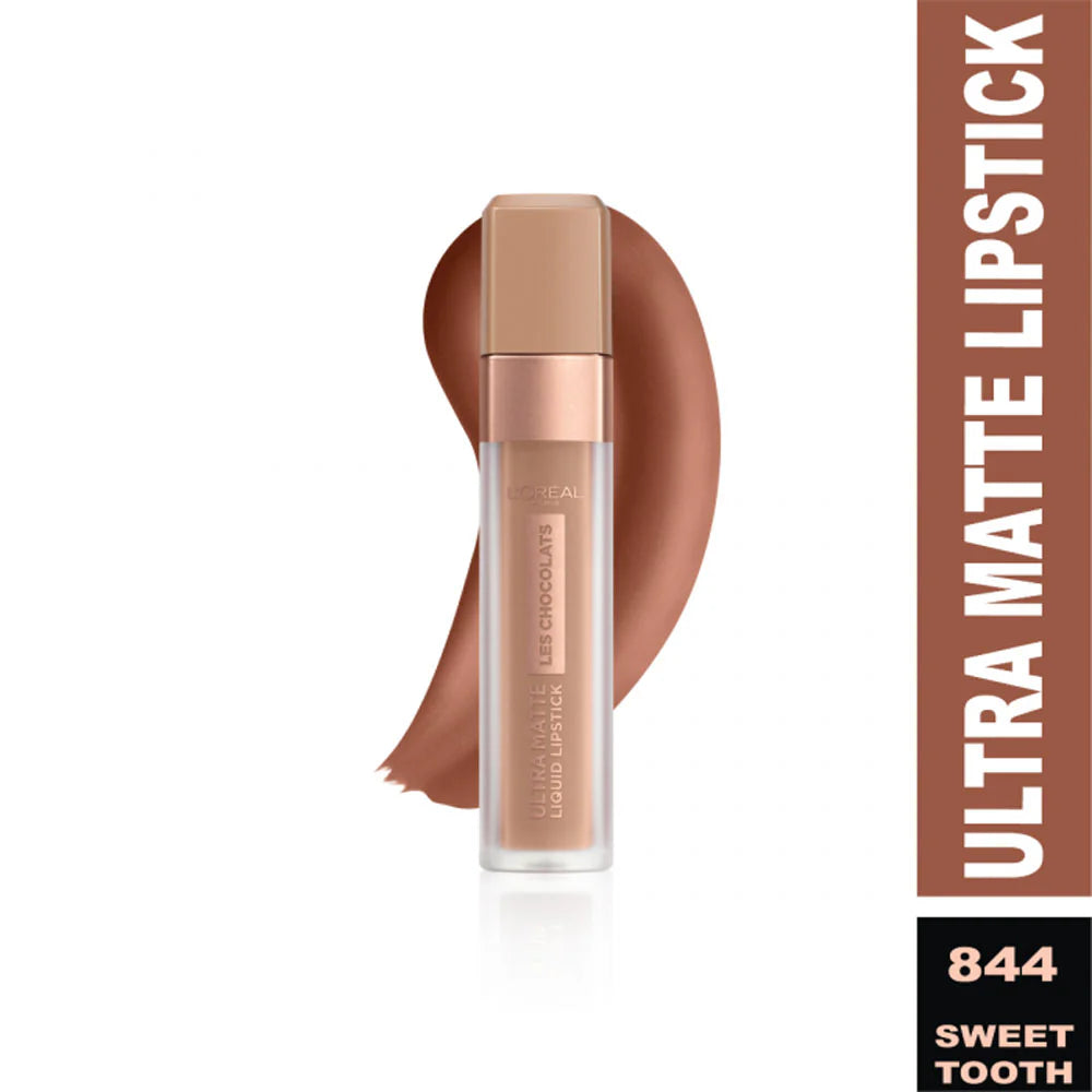 L’Oréal Les Chocolats skysti matiniai lūpų dažai 844 Sweet Tooth – Rezivelo