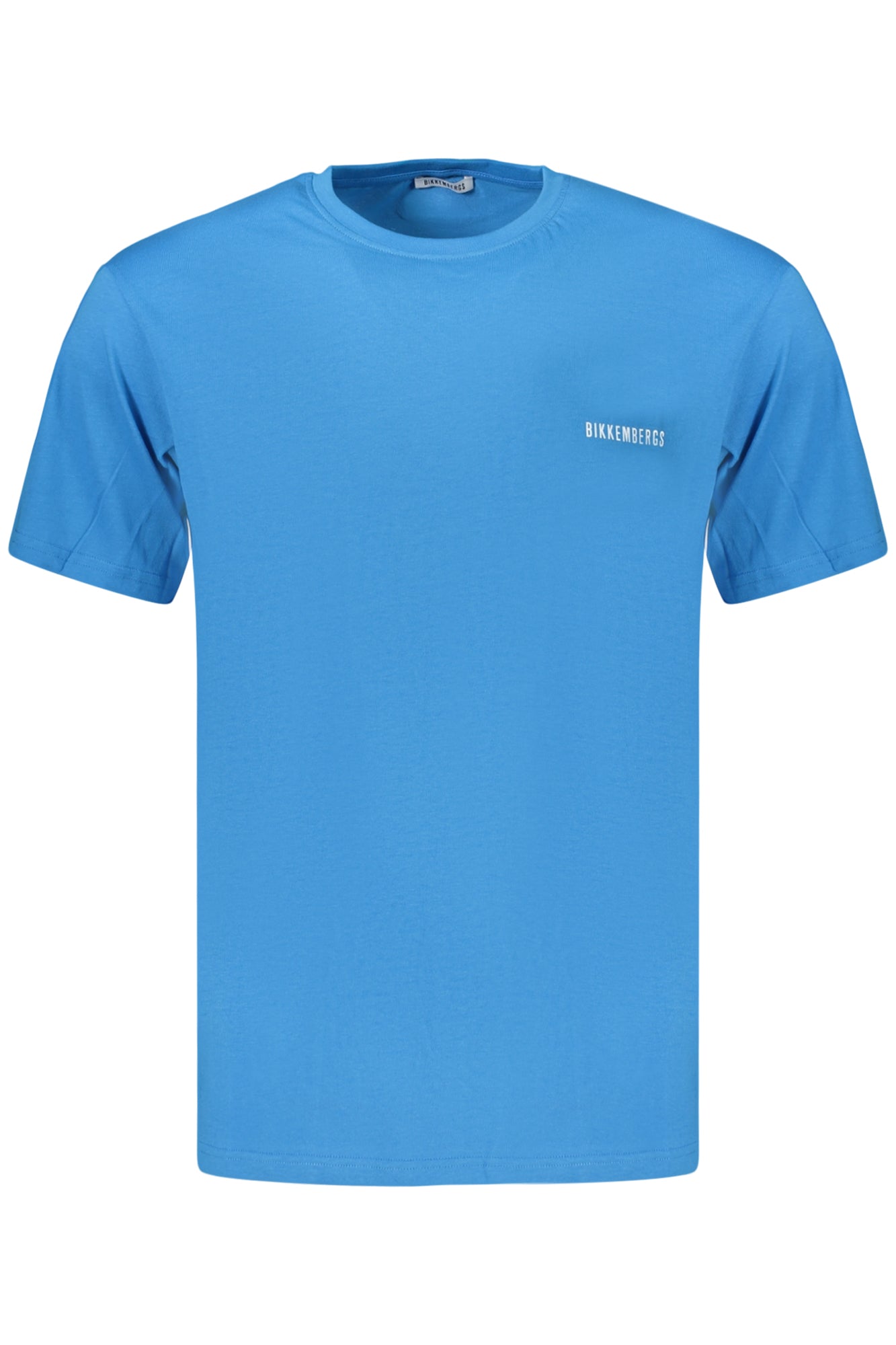Bikkembergs vyriški marškinėliai – azzurro spalvos, azzurro spalva