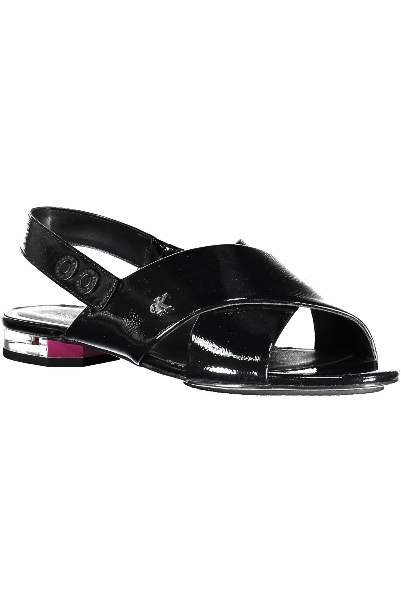 Calvin Klein moteriški sandalai – juoda spalvos, juoda spalva, nuotrauka 3