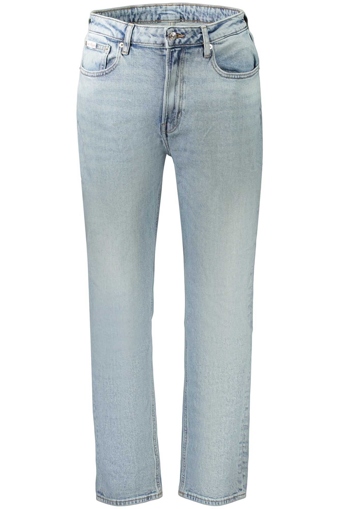 Calvin Klein moteriški džinsai – azzurro spalvos, azzurro spalva