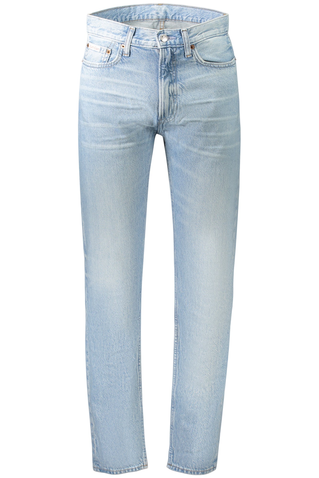Calvin Klein vyriški džinsai – azzurro spalvos, azzurro spalva