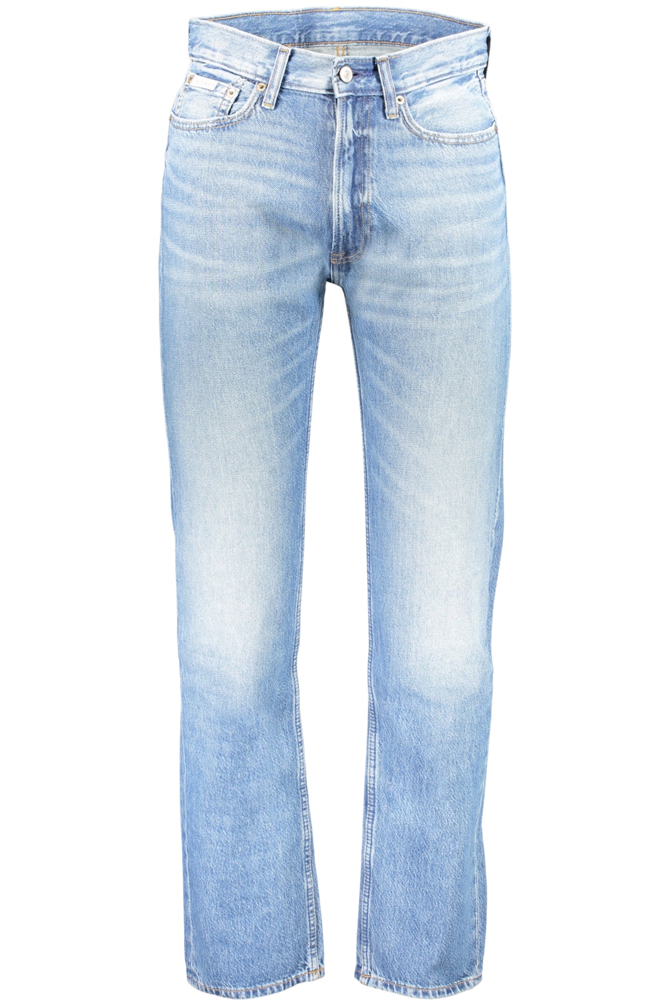 Calvin Klein vyriški džinsai – azzurro spalvos, azzurro spalva