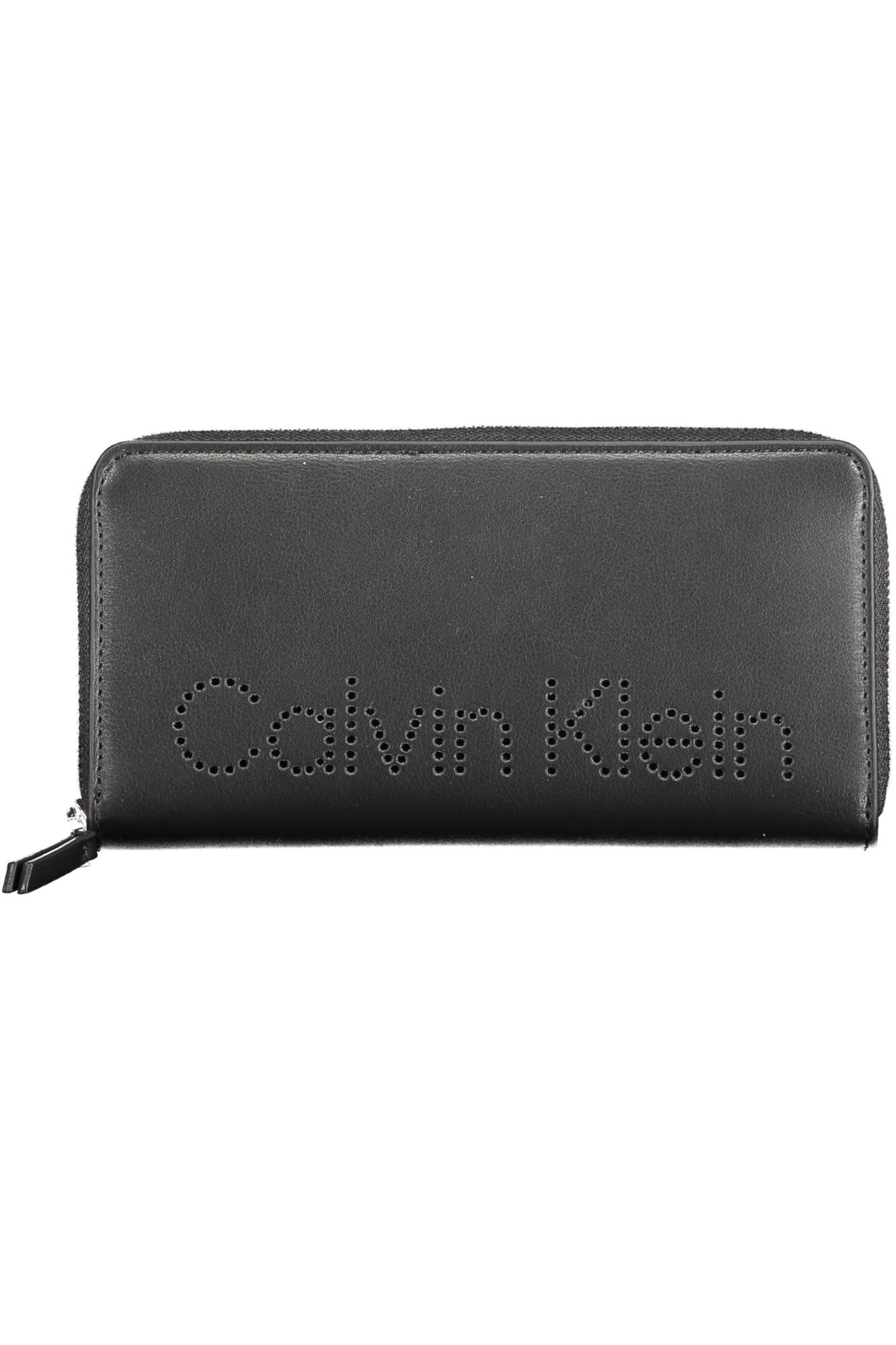 Calvin Klein moteriška piniginė – juoda spalvos, juoda spalva