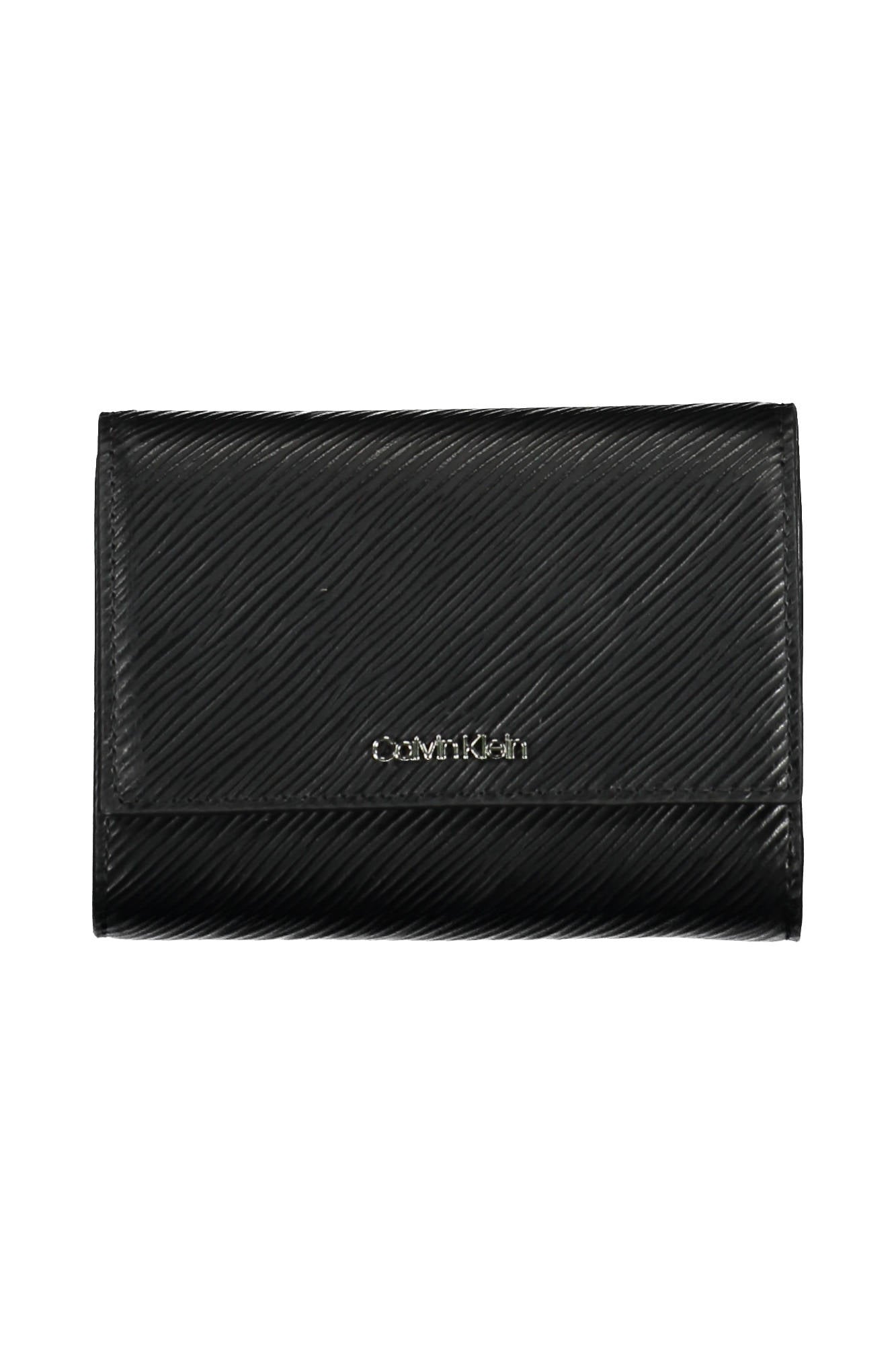 Calvin Klein moteriška piniginė – juodos spalvos, juodos spalvos