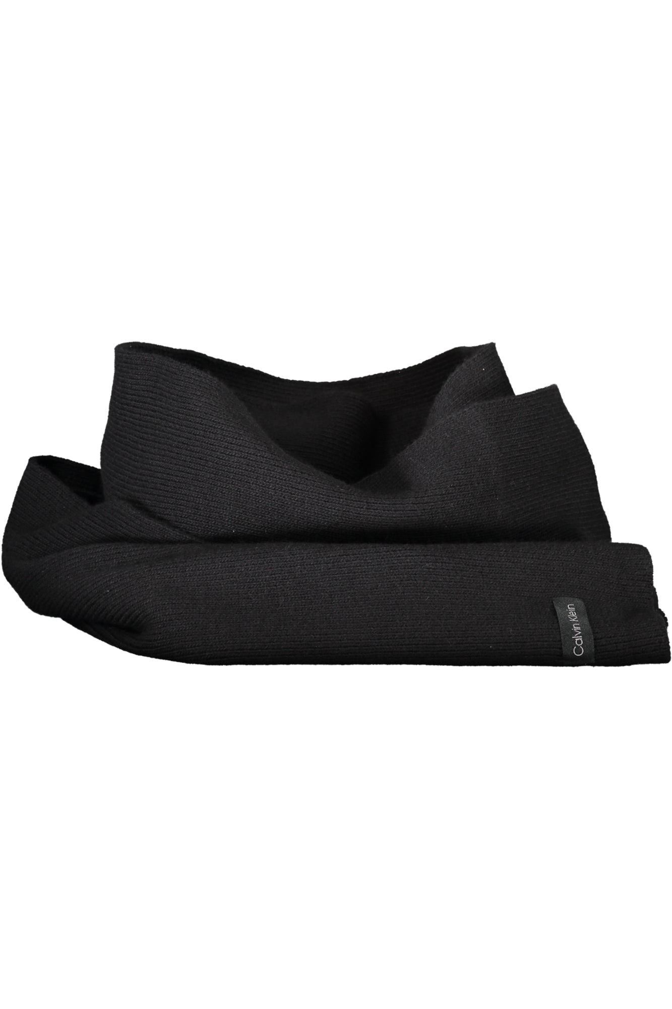 Calvin Klein moteriškas šalikas – juoda spalvos, juoda spalva, nuotrauka 2