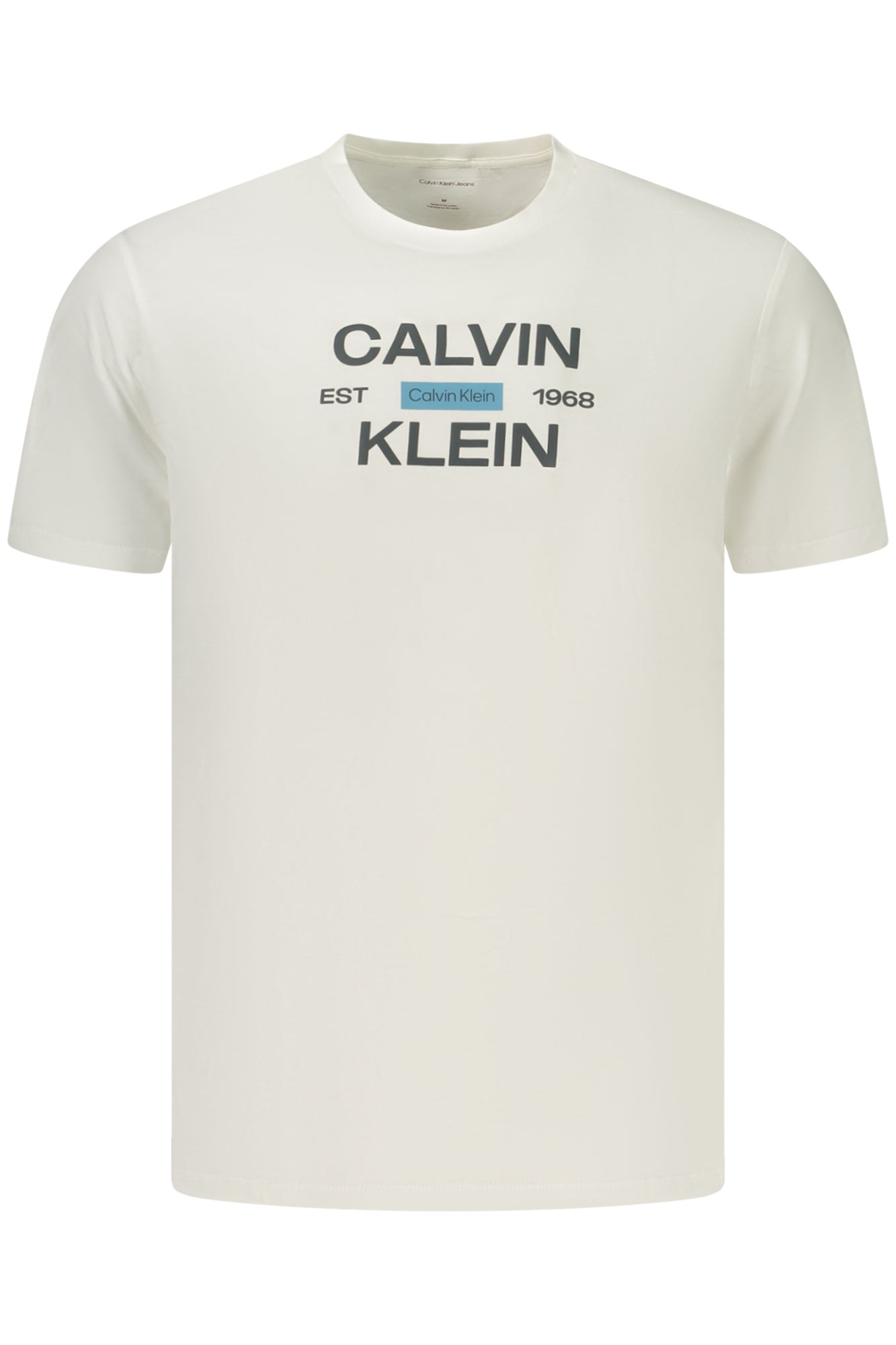Calvin Klein vyriški marškinėliai – baltos spalvos, baltos spalvos