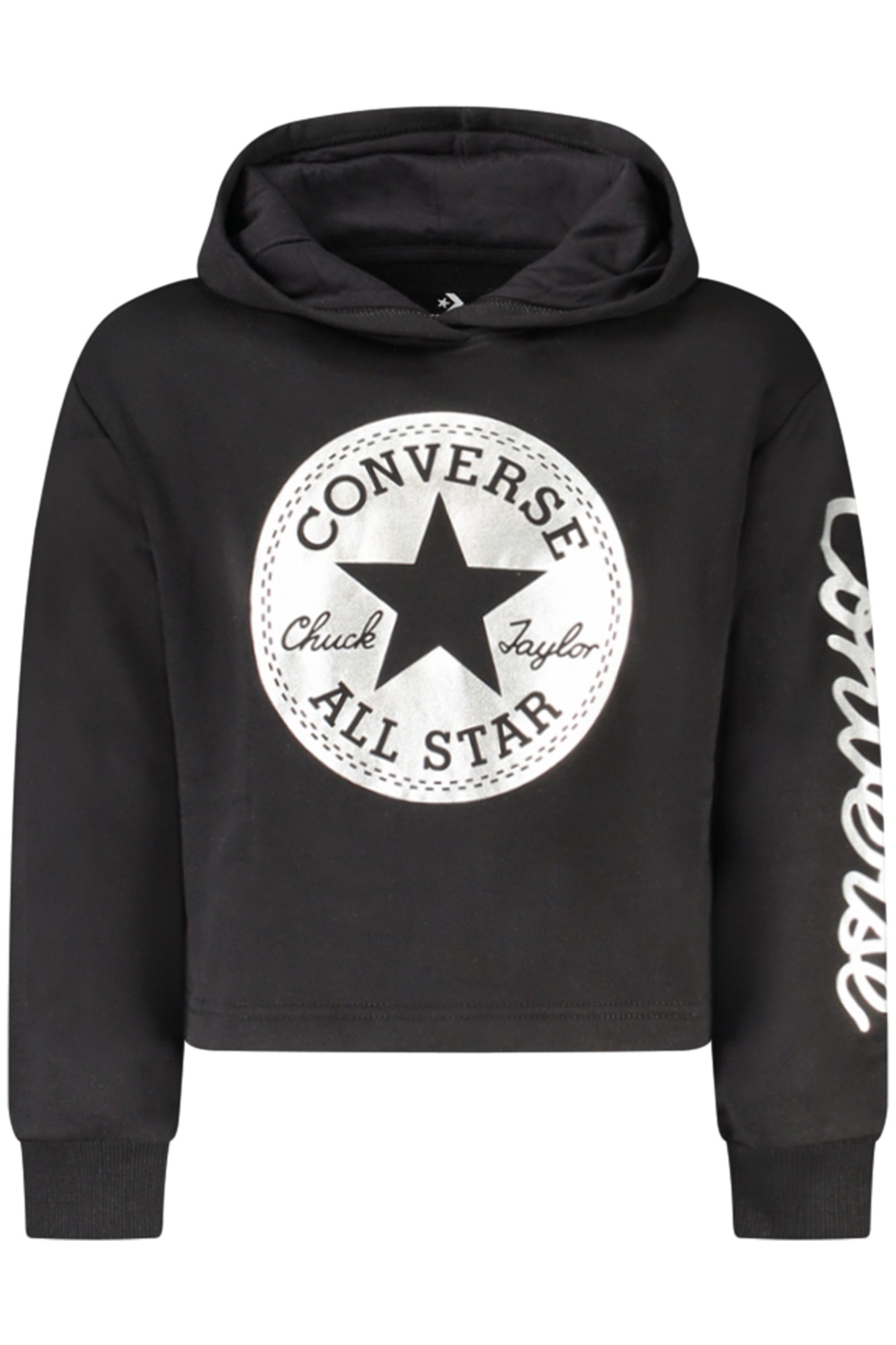 Converse vaikiškas džemperis – juoda spalvos, juoda spalva