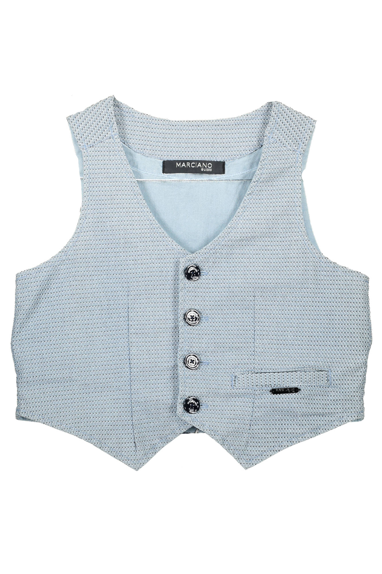 Guess Marciano vaikiškas megztinis – azzurro spalvos, azzurro spalva