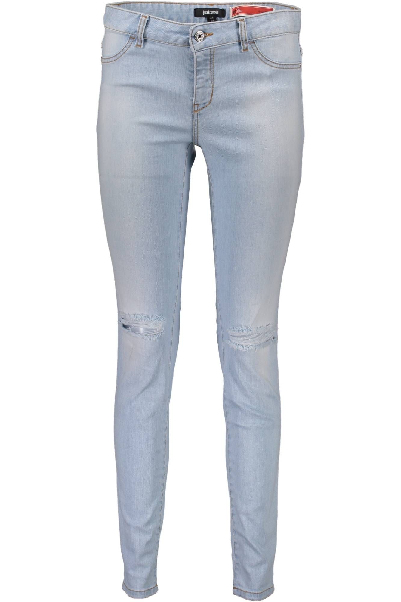 Just Cavalli moteriški džinsai – azzurro spalvos, azzurro spalva