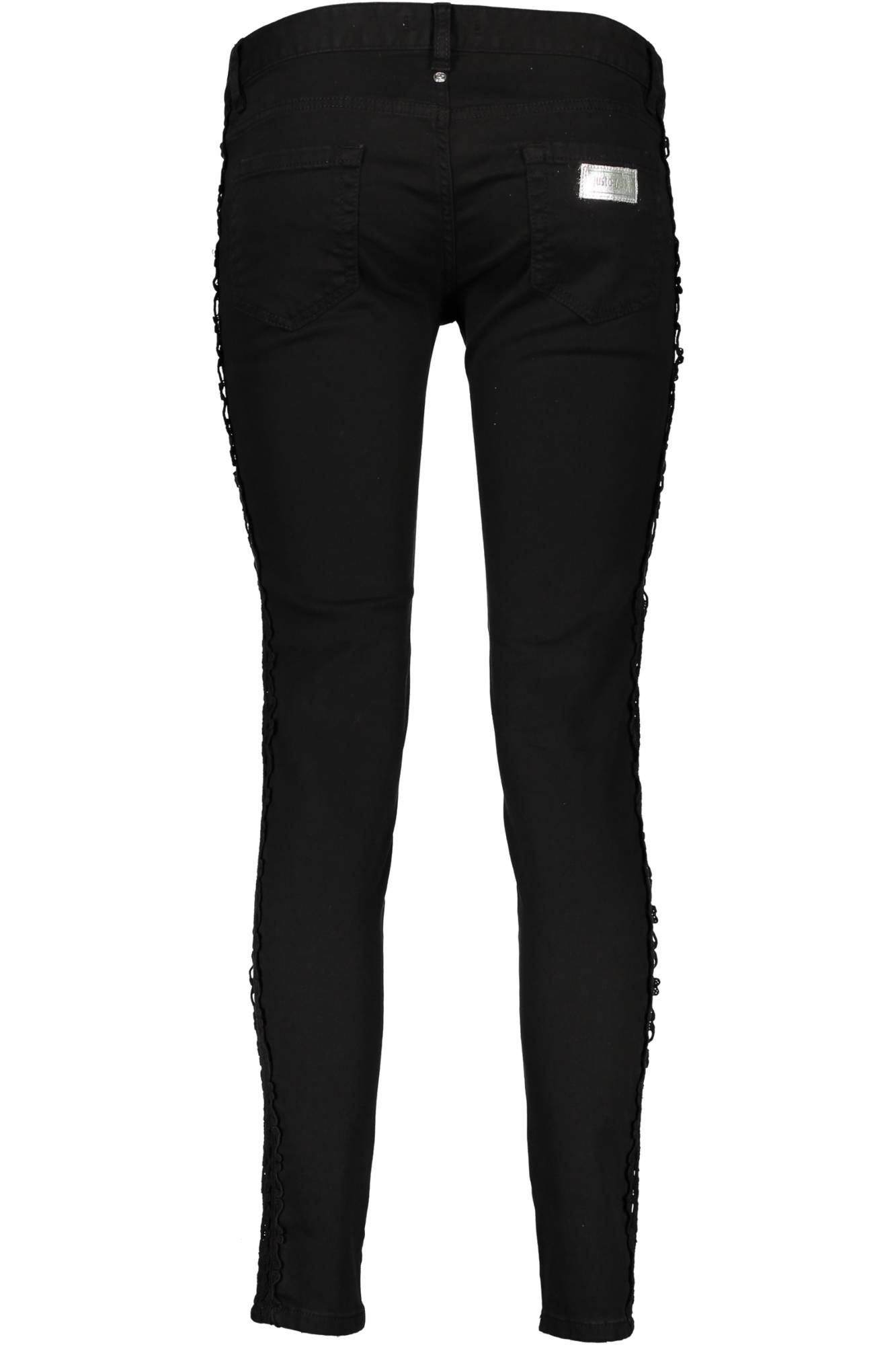 Just Cavalli moteriškos kelnės – juodos spalvos, juodos spalvos, nuotrauka 3