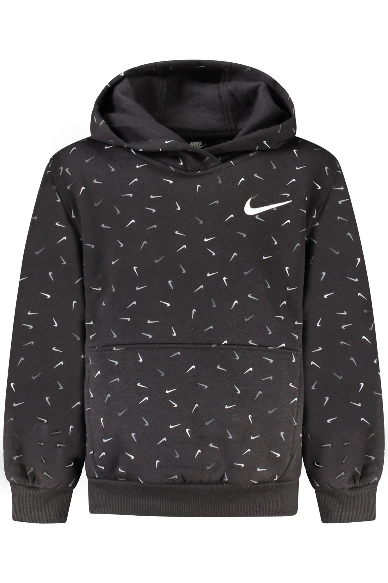 Nike vaikiškas džemperis – juoda spalvos, juoda spalva