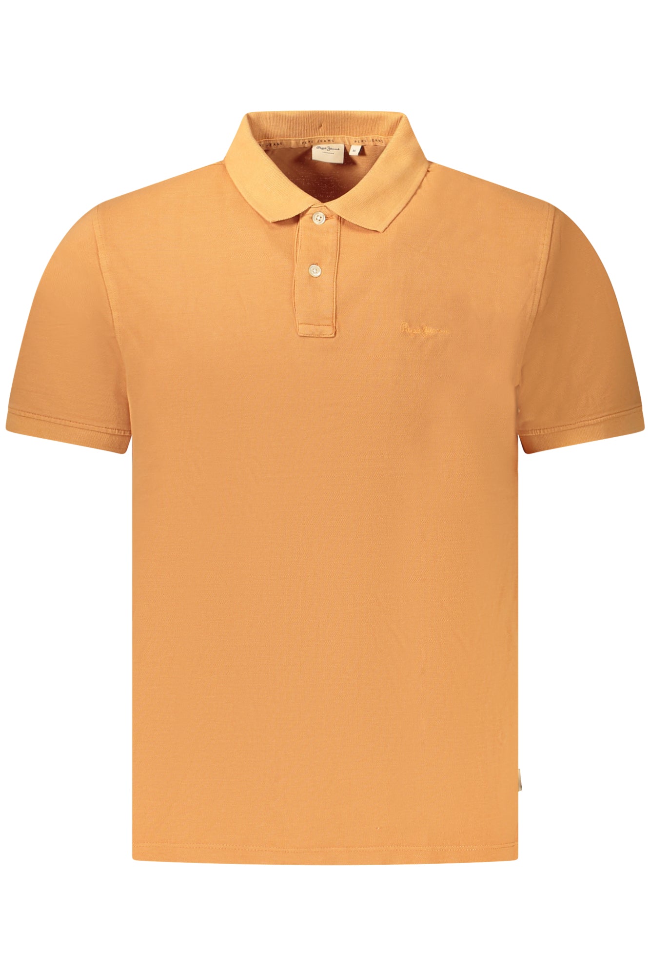 Pepe Jeans vyriški polo marškinėliai – oranžinė spalvos, oranžinė spalva