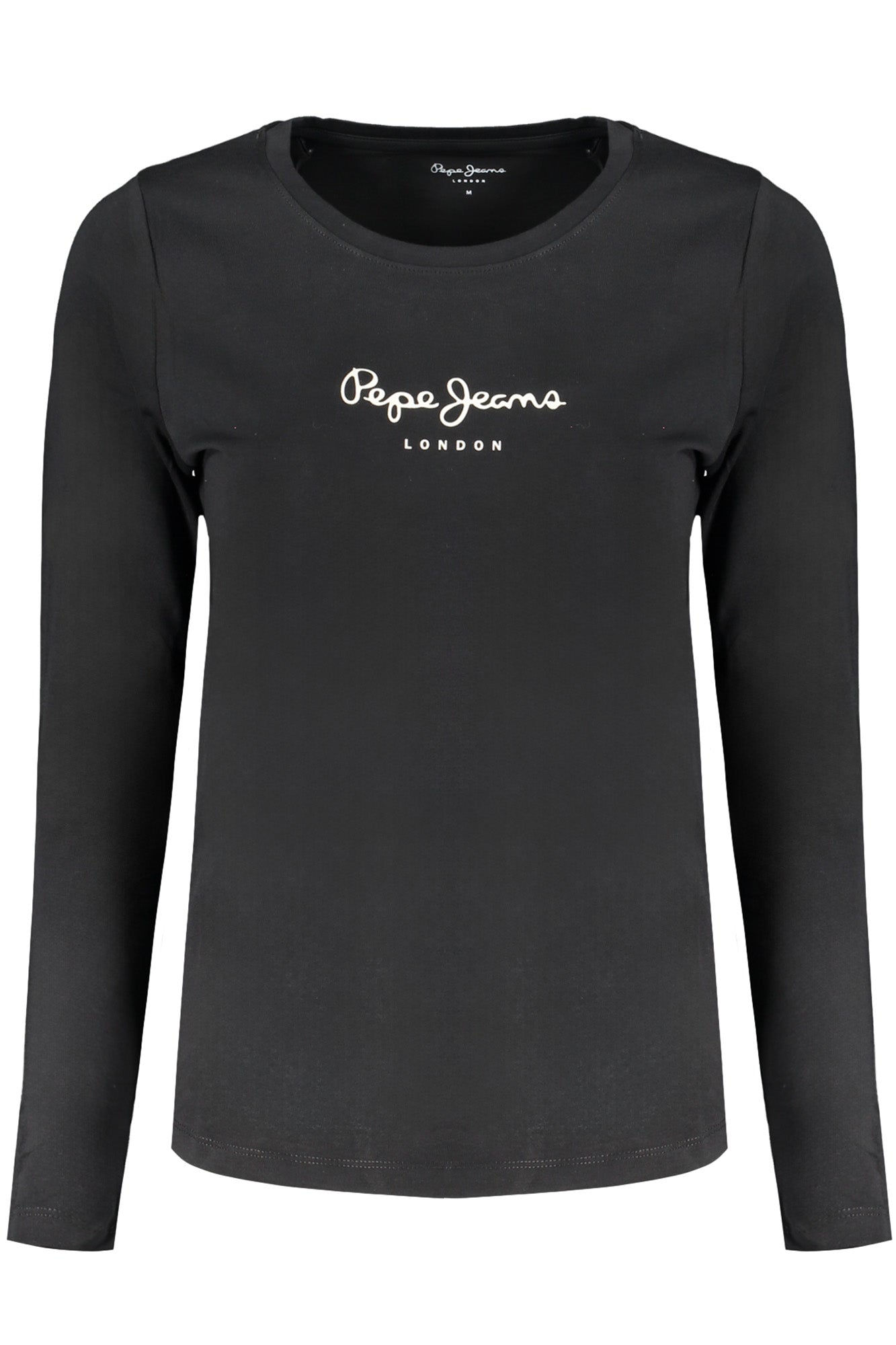 Pepe Jeans moteriški marškinėliai – juoda spalvos, juoda spalva