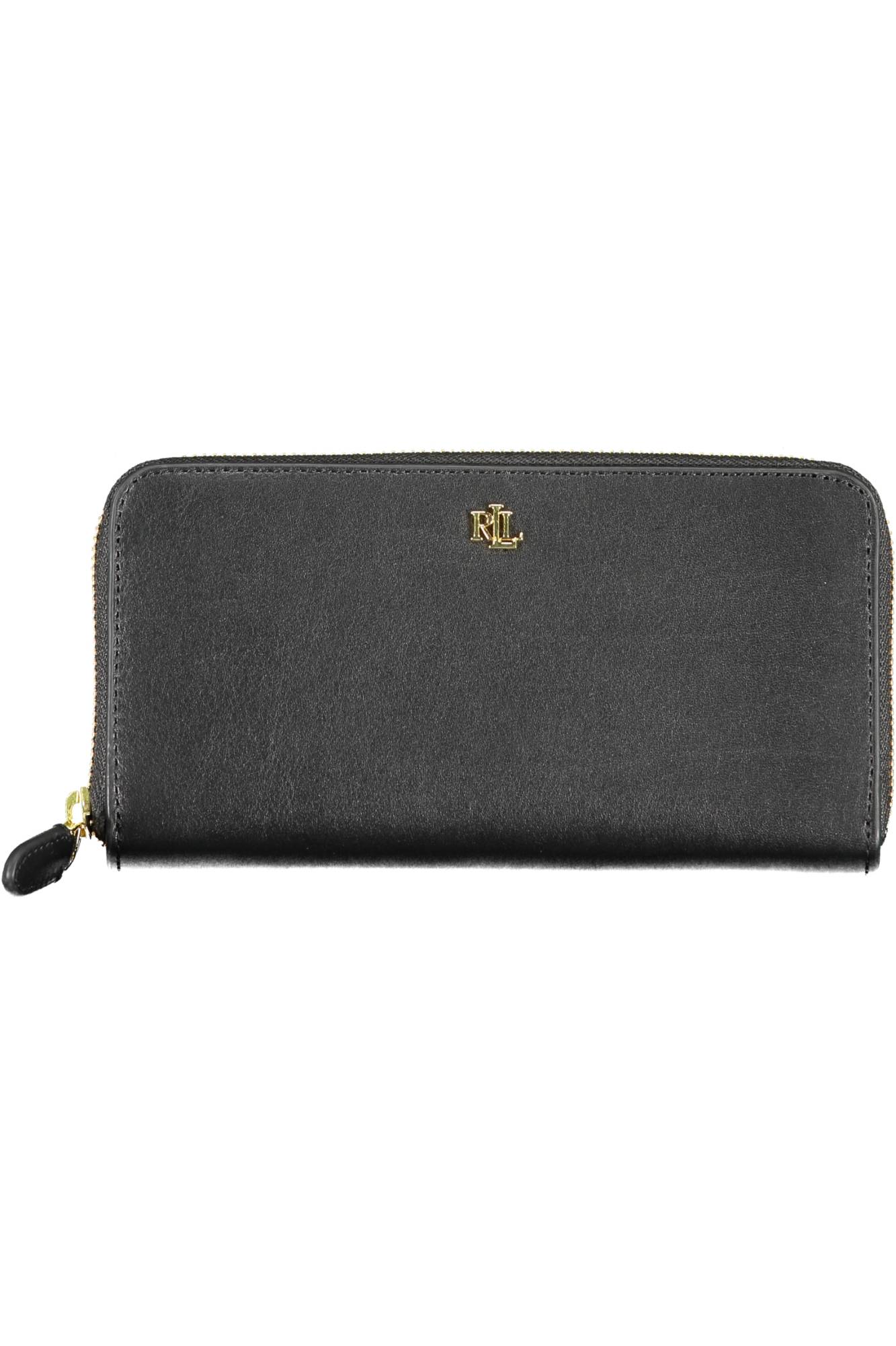 Ralph Lauren moteriška piniginė – juoda spalvos, juoda spalva
