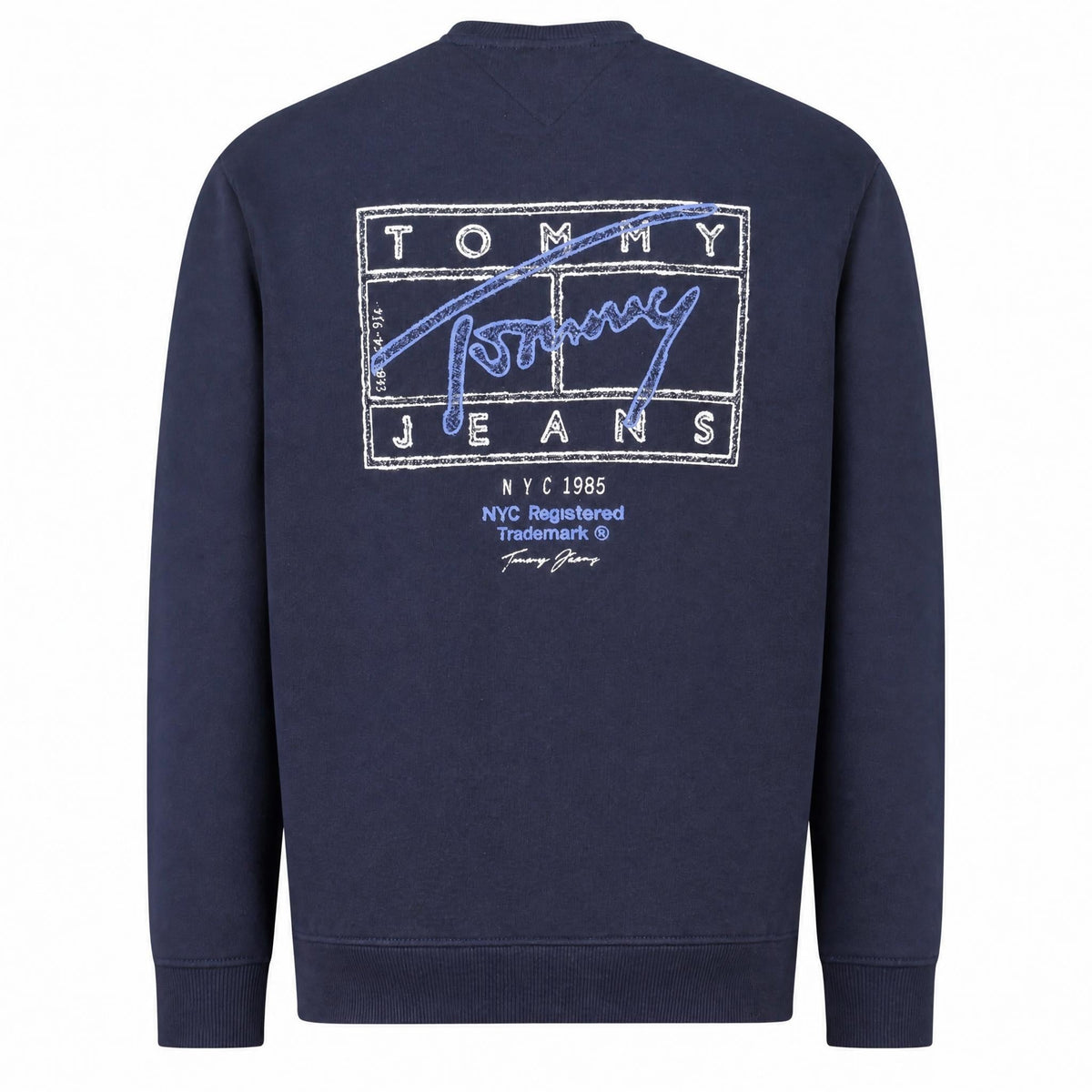 Tommy Hilfiger vyriškas džemperis – mėlyna spalvos, mėlyna spalva, nuotrauka 2