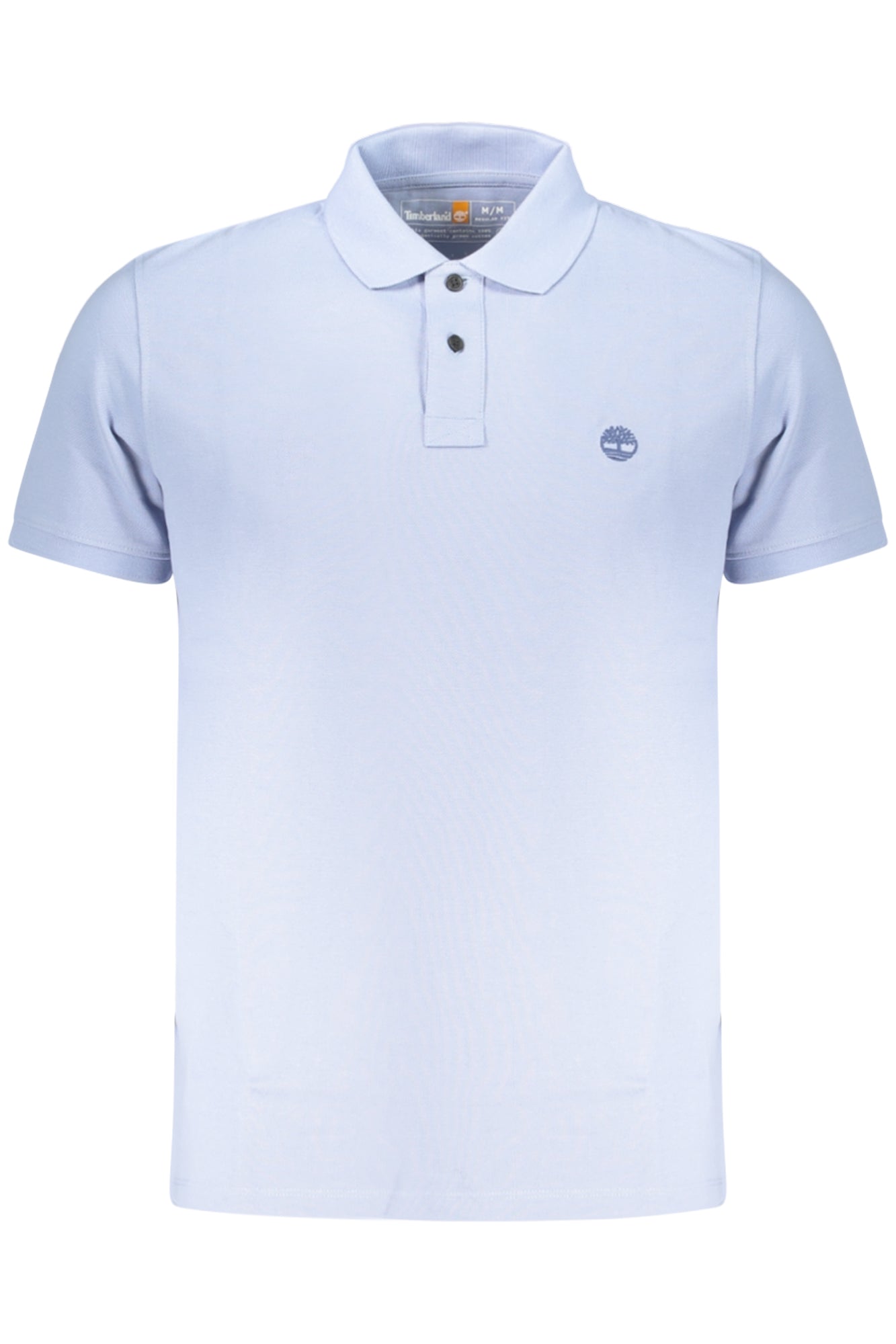Timberland vyriški polo marškinėliai – azzurro spalvos, azzurro spalva