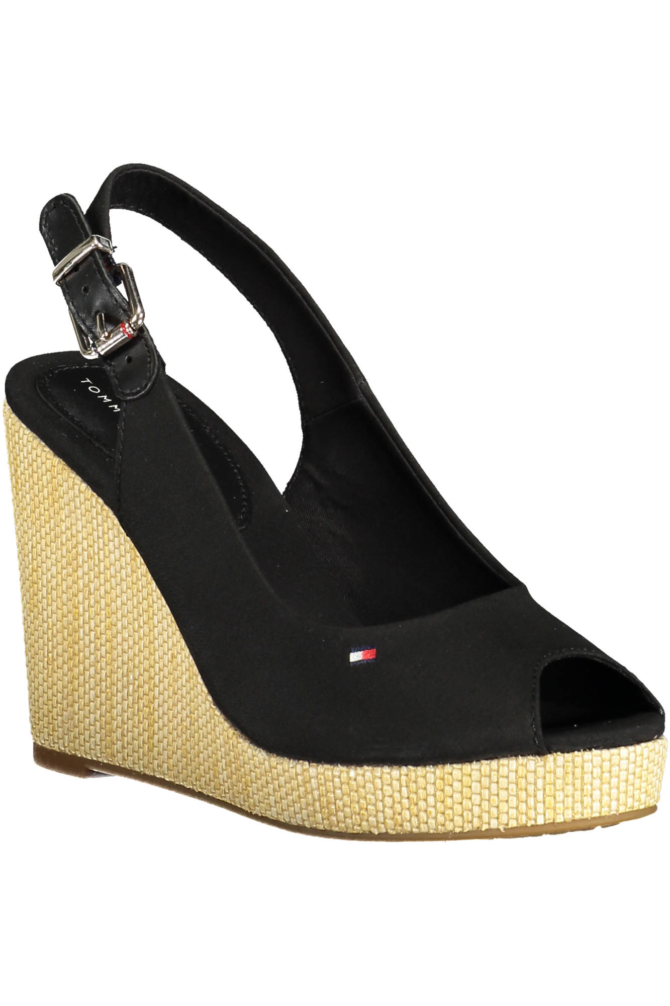 Tommy Hilfiger moteriški sandalai – juoda spalvos, juoda spalva, nuotrauka 3