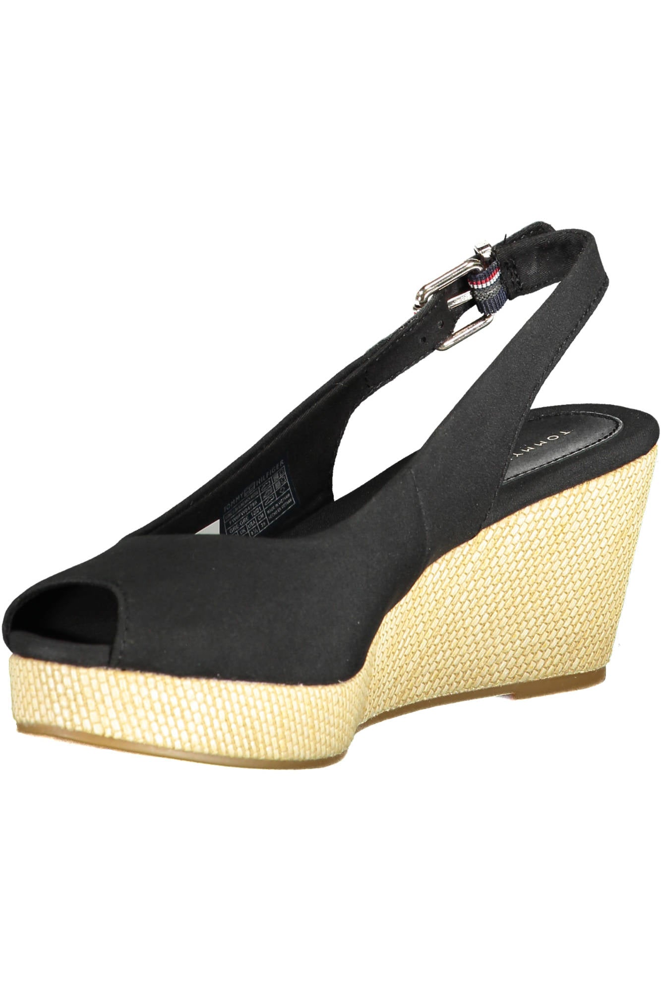 Tommy Hilfiger moteriški sandalai – juoda spalvos, juoda spalva, nuotrauka 3
