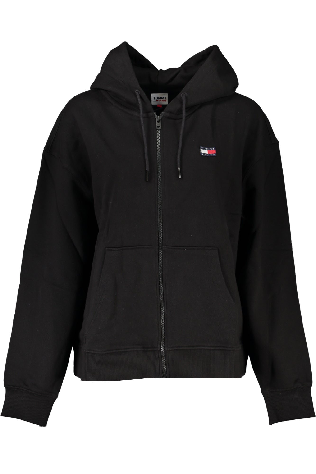 Tommy Hilfiger moteriškas džemperis – juodos spalvos, juodos spalvos