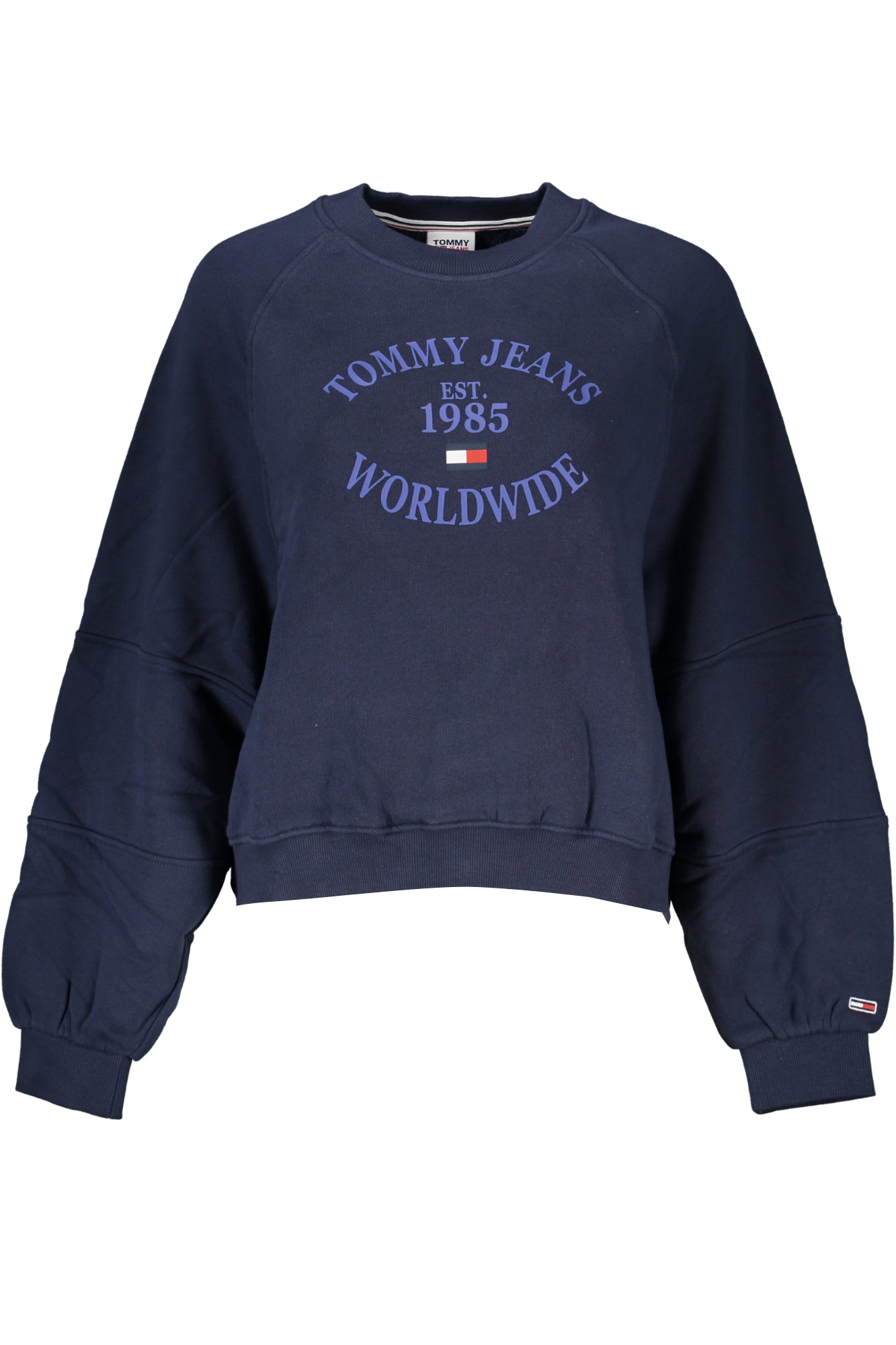 Tommy Hilfiger moteriškas džemperis – mėlynos spalvos, mėlynos spalvos