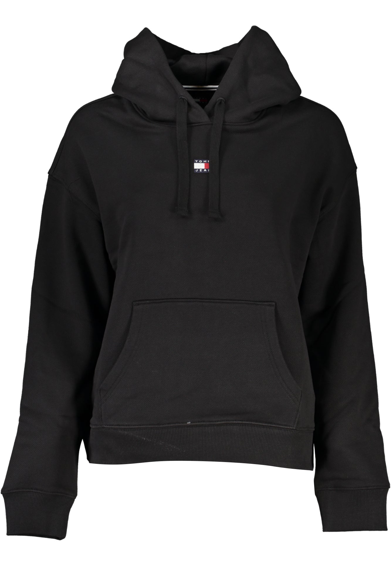 Tommy Hilfiger moteriškas džemperis – juodos spalvos, juodos spalvos