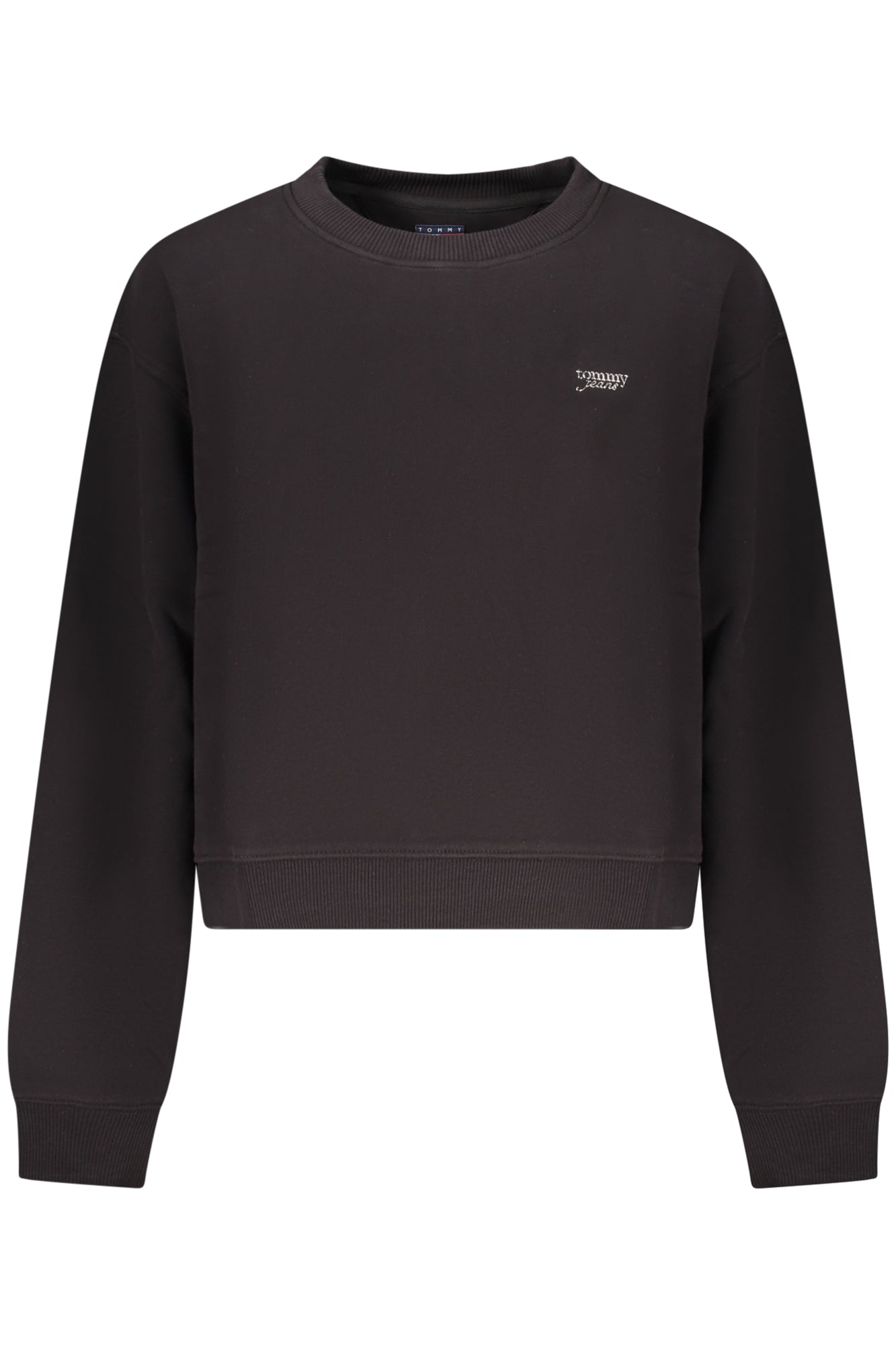 Tommy Hilfiger moteriškas džemperis – juodos spalvos, juodos spalvos