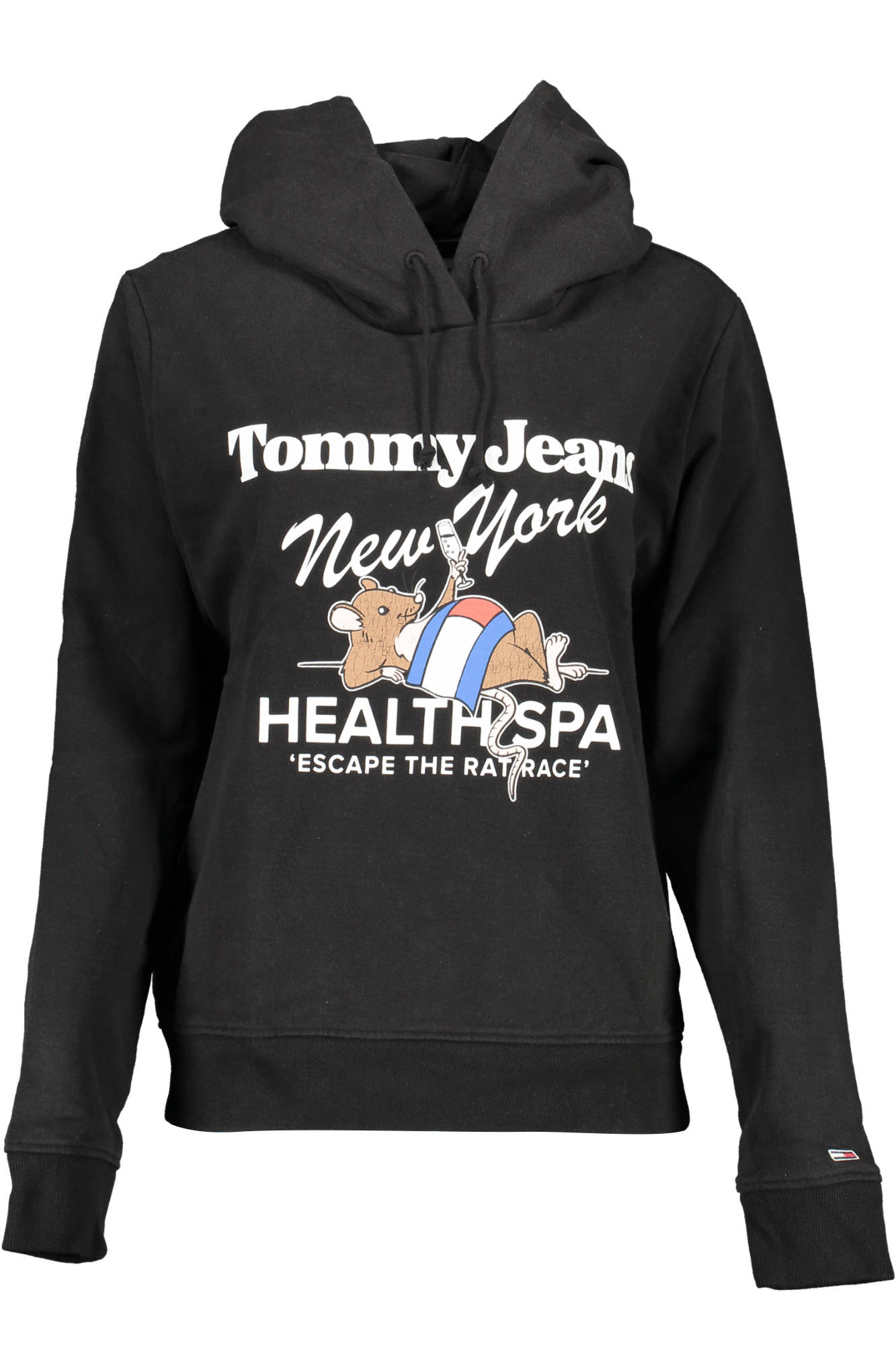Tommy Hilfiger moteriškas džemperis – juoda spalvos, juoda spalva