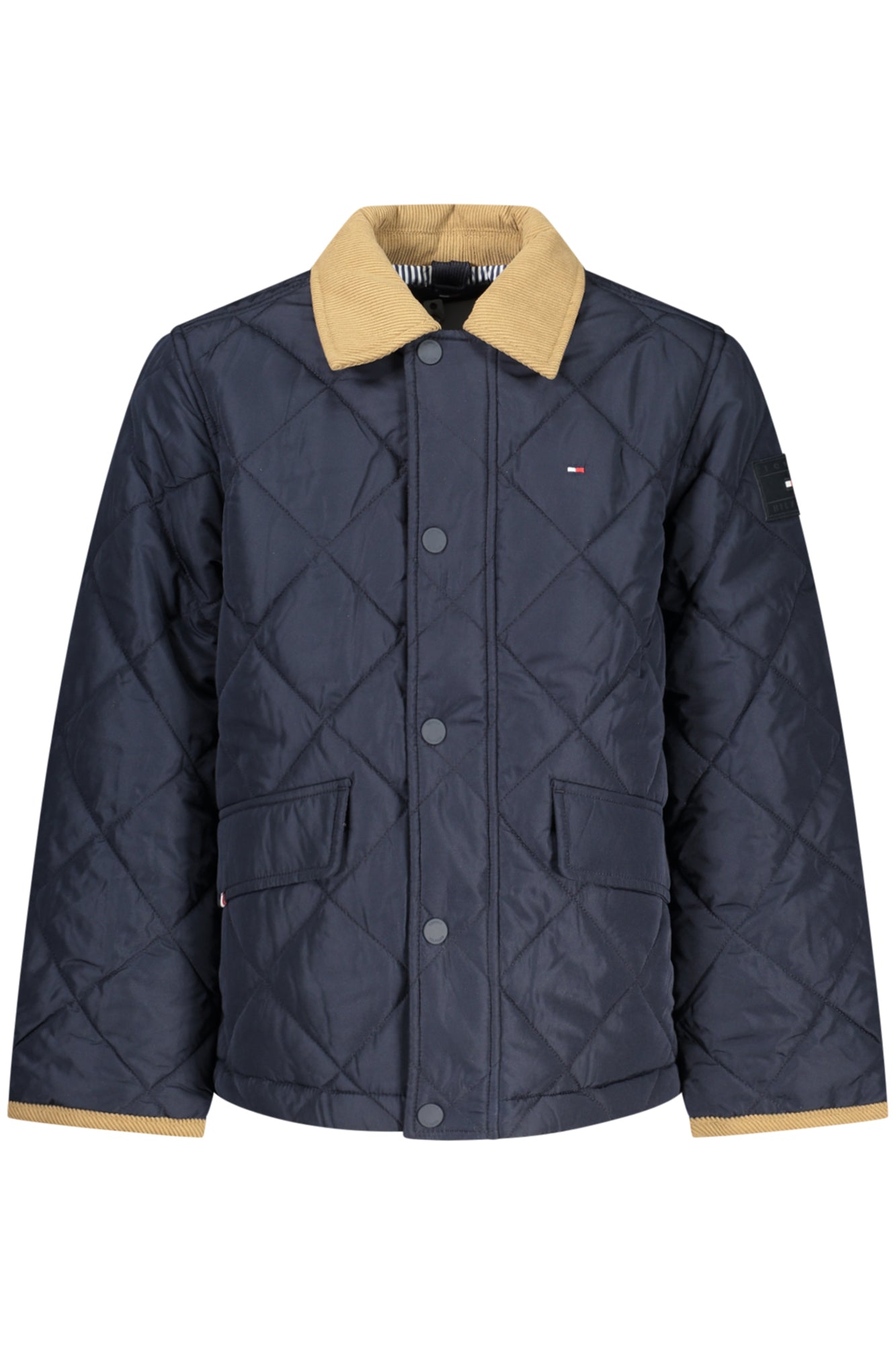 Tommy Hilfiger vaikiška striukė – mėlynos spalvos, mėlynos spalvos