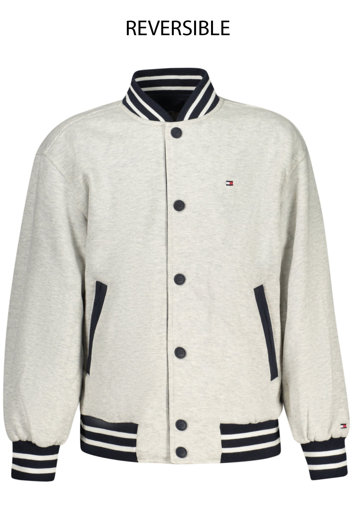 Tommy Hilfiger vaikiška striukė – mėlynos spalvos, mėlynos spalvos, nuotrauka 3