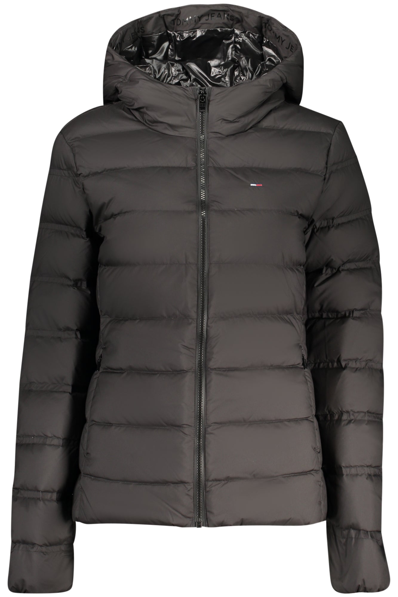 Tommy Hilfiger moteriška striukė – juodos spalvos, juodos spalvos