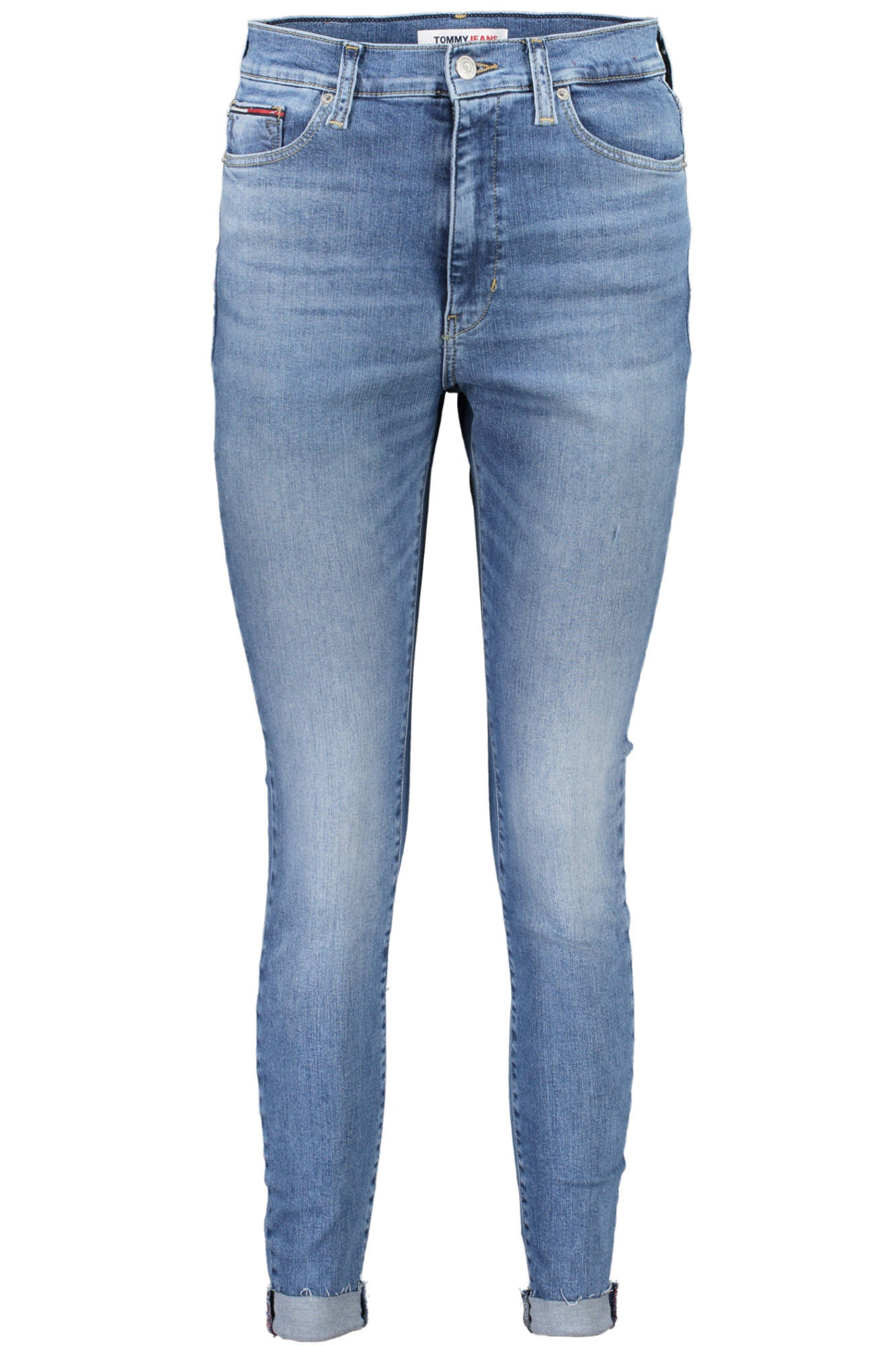 Tommy Hilfiger moteriški džinsai – azzurro spalvos, azzurro spalva