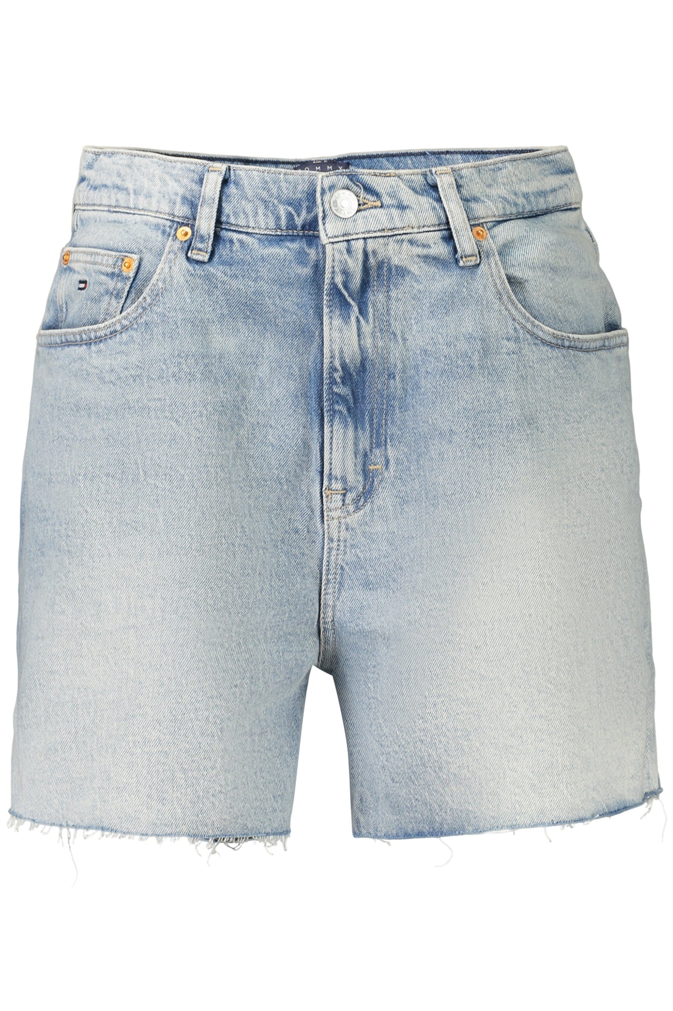 Tommy Hilfiger moteriški šortai – azzurro spalvos, azzurro spalva