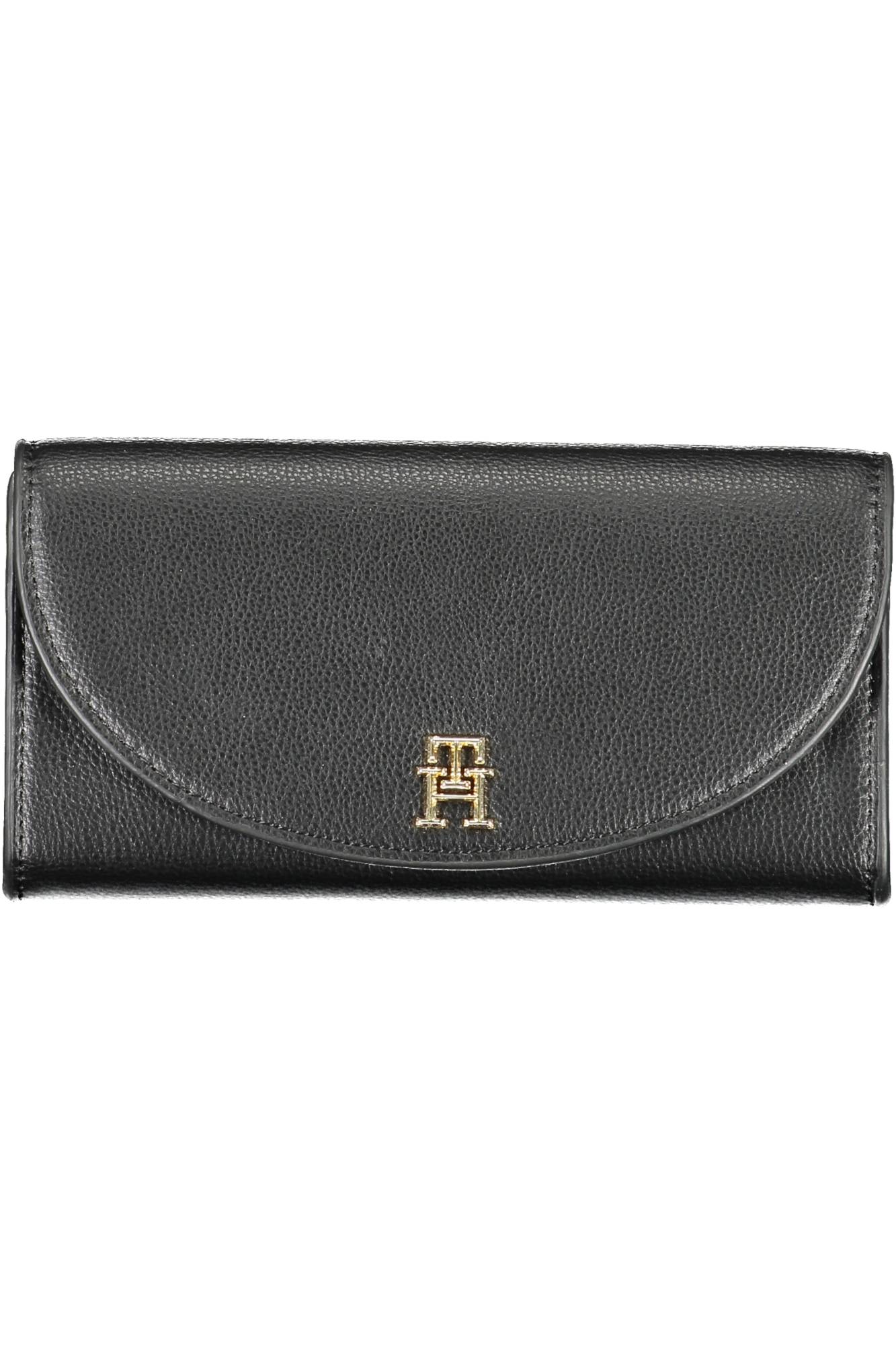 Tommy Hilfiger moteriška piniginė – juoda spalvos, juoda spalva