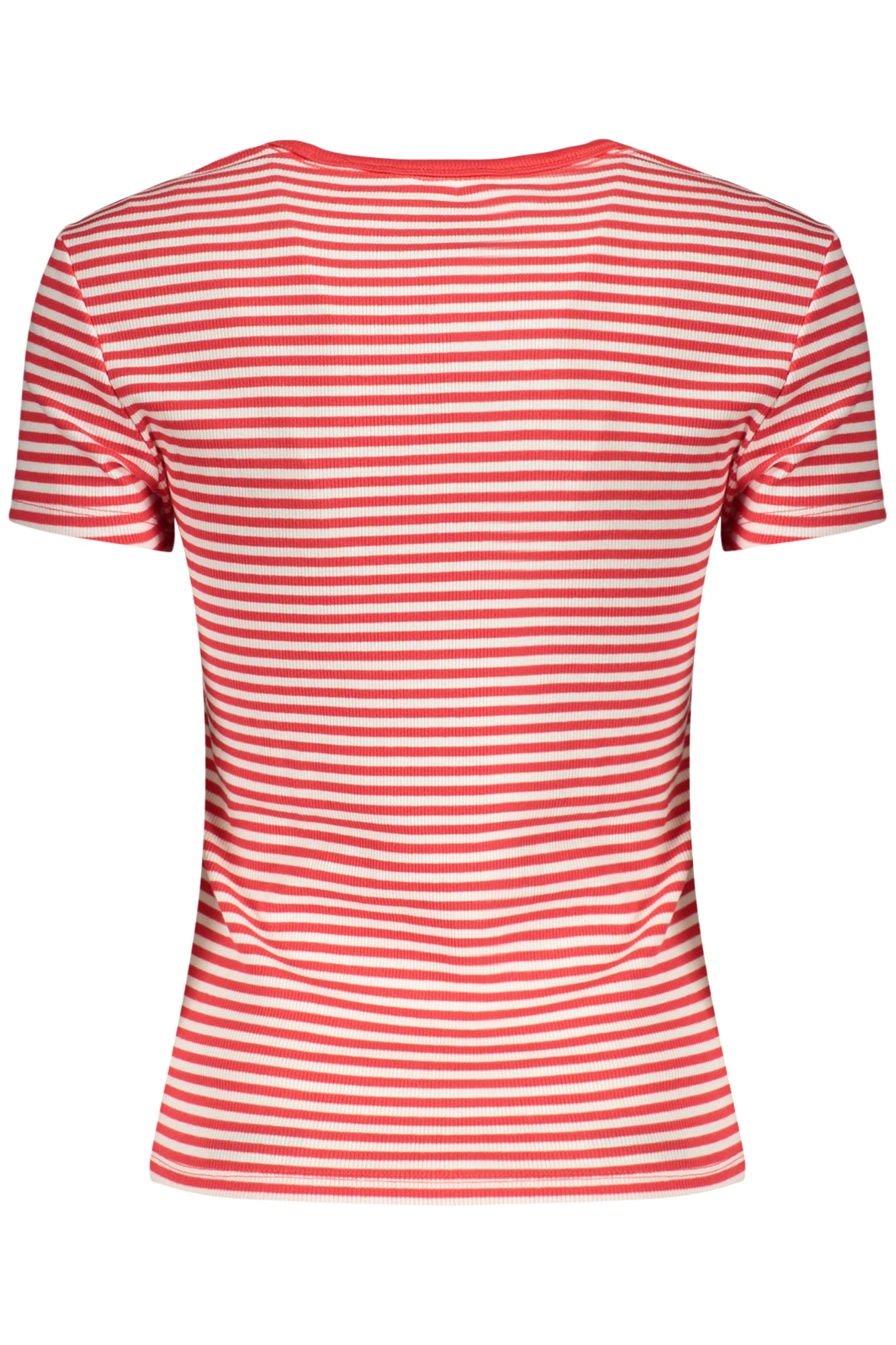 Tommy Hilfiger moteriški marškinėliai – raudonos spalvos, raudonos spalvos, nuotrauka 2