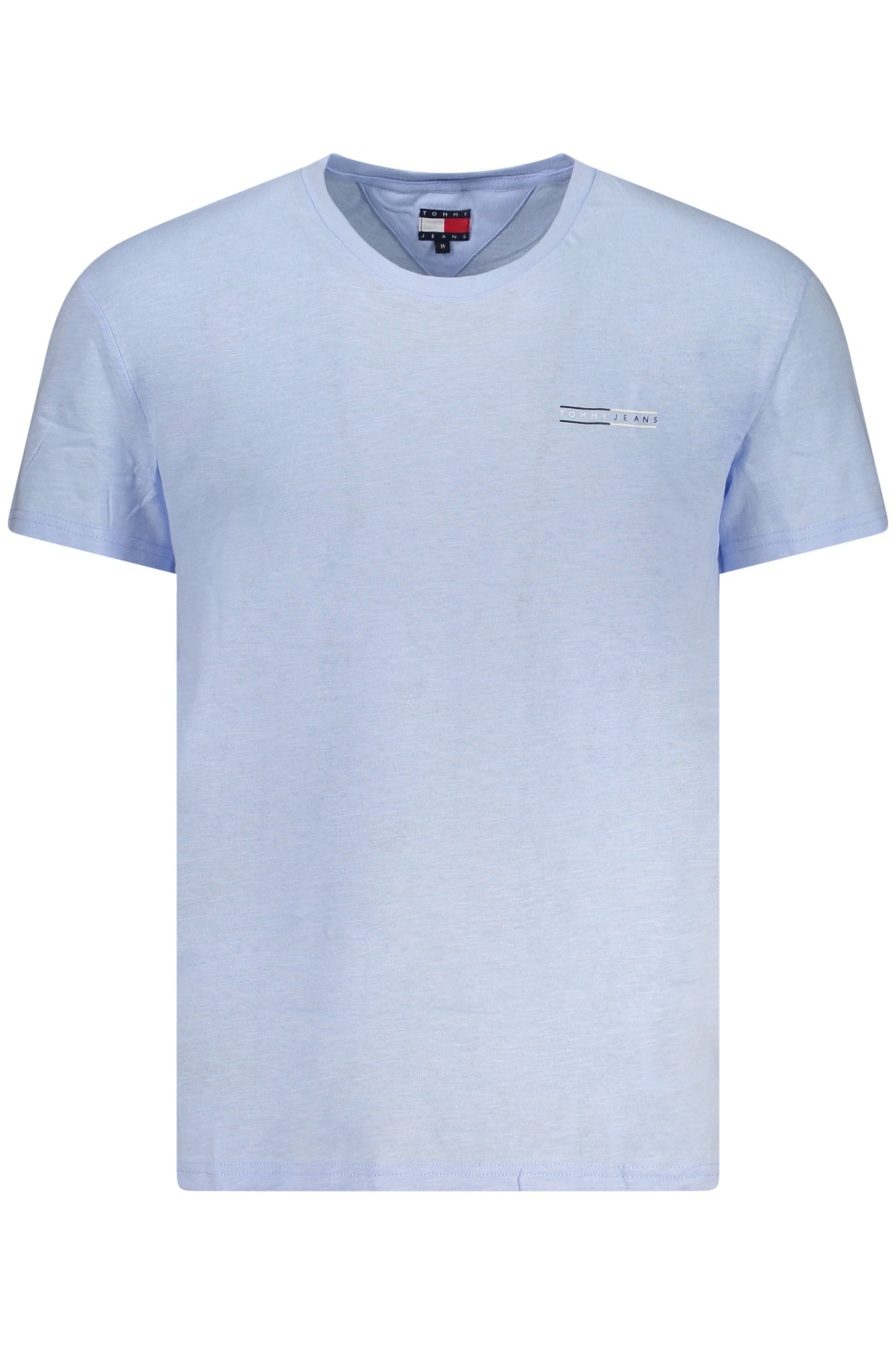 Tommy Hilfiger vyriški marškinėliai – azzurro spalvos, azzurro spalva