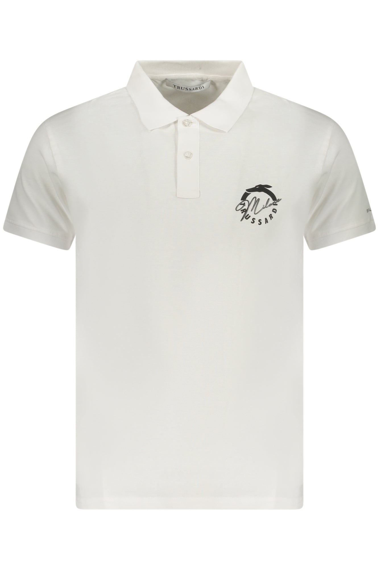 Trussardi vyriški polo marškinėliai – baltos spalvos, baltos spalvos