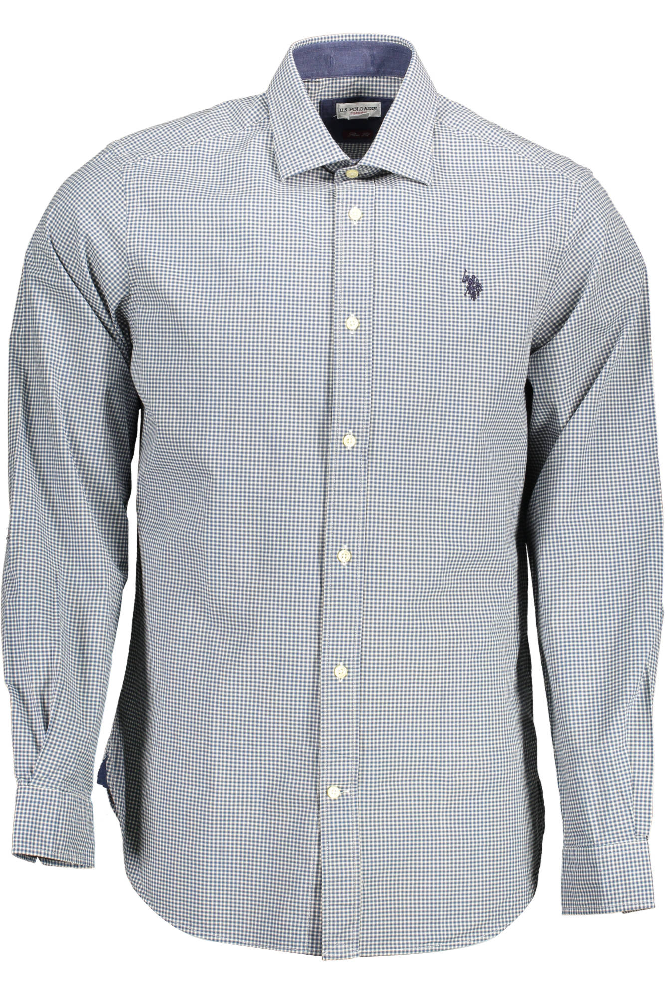 U.S. Polo Assn. vyriški marškiniai – azzurro spalvos, azzurro spalva
