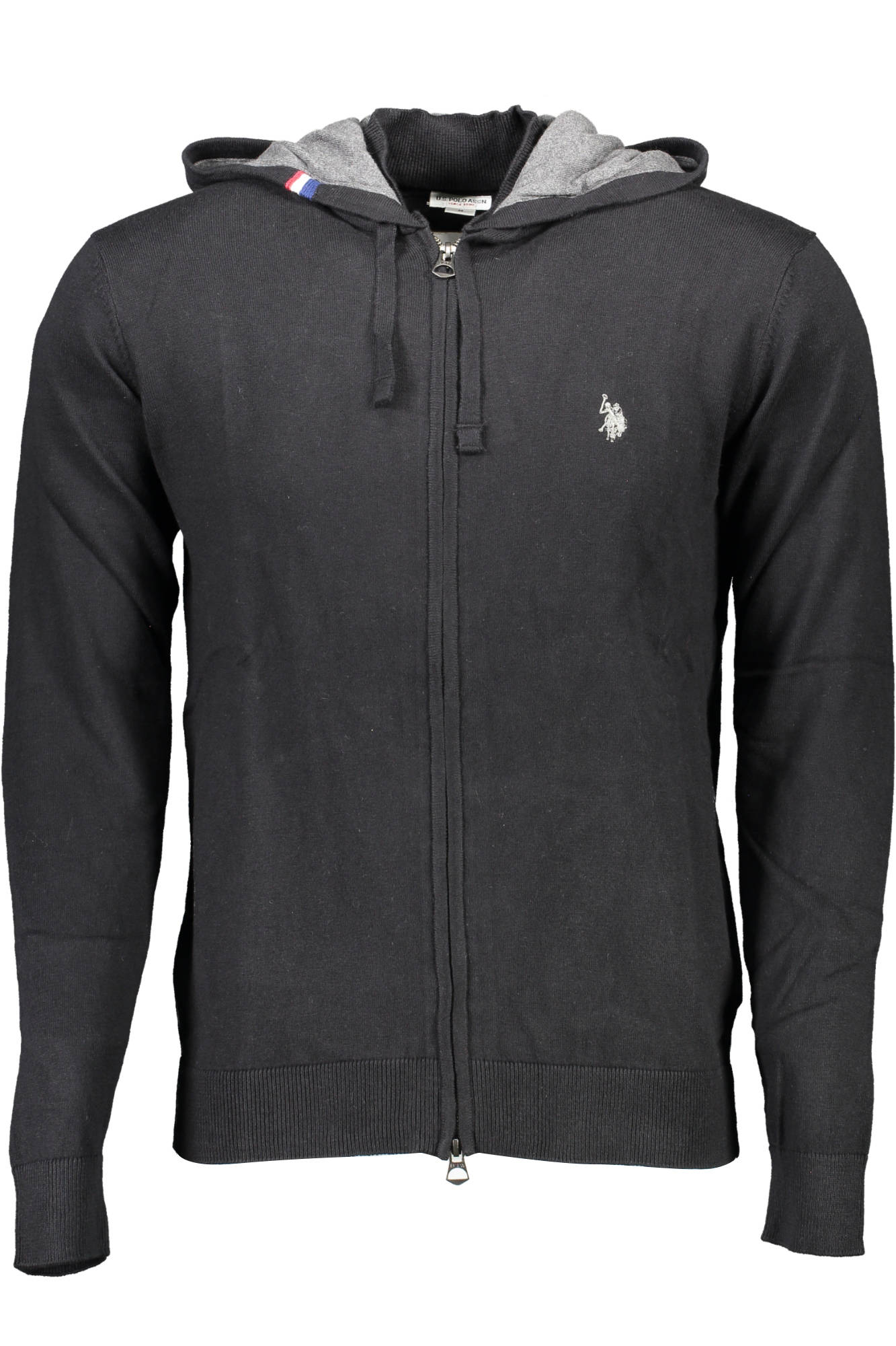 U.S. Polo Assn. vyriškas megztinis – juoda spalvos, juoda spalva