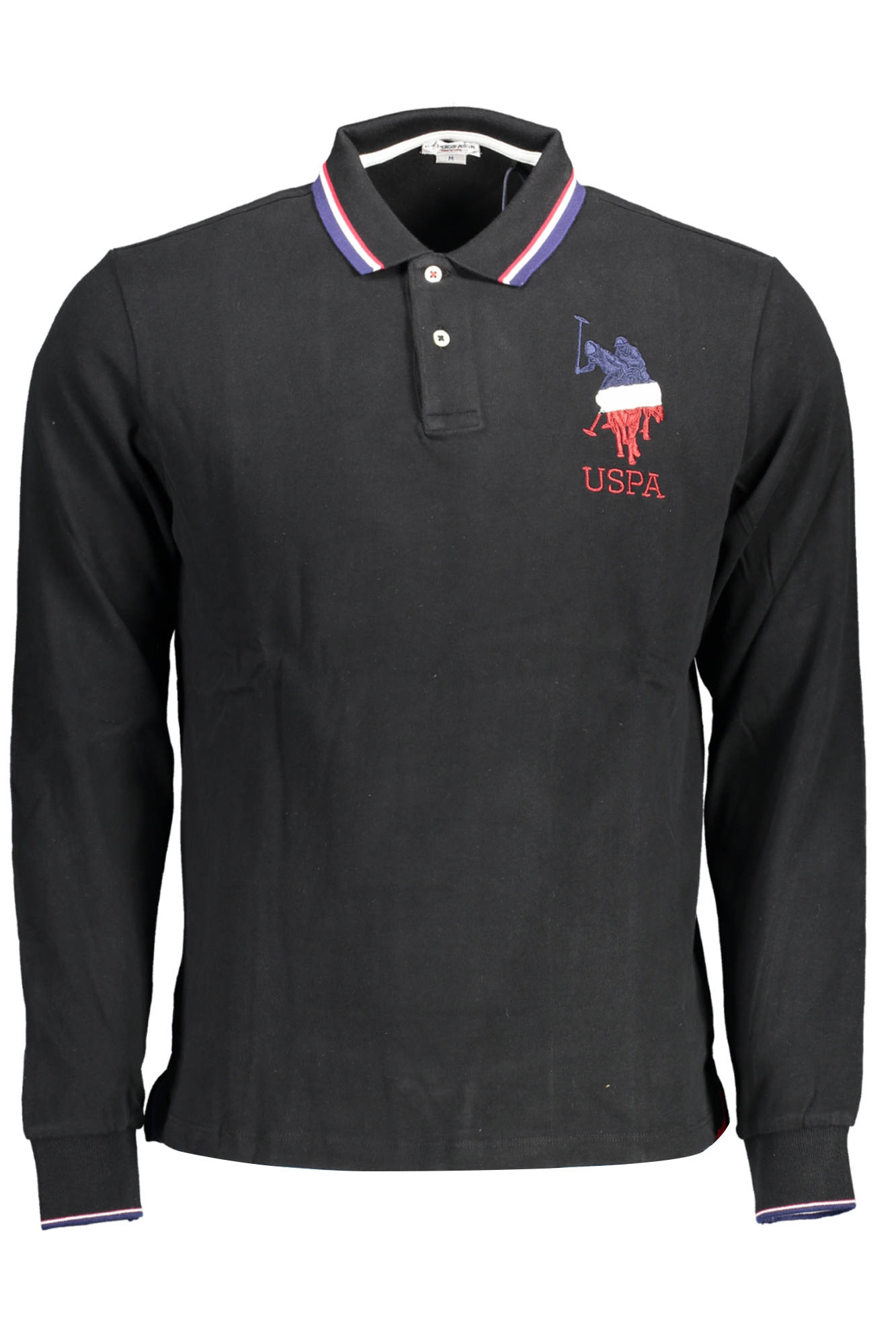 U.S. Polo Assn. vyriški polo marškinėliai – juodos spalvos, juodos spalvos