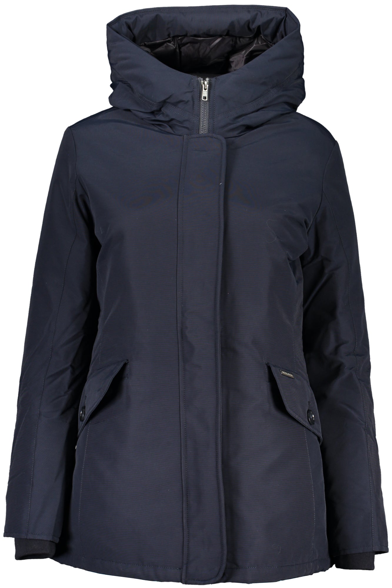 Woolrich moteriška striukė – mėlyna spalvos, mėlyna spalva