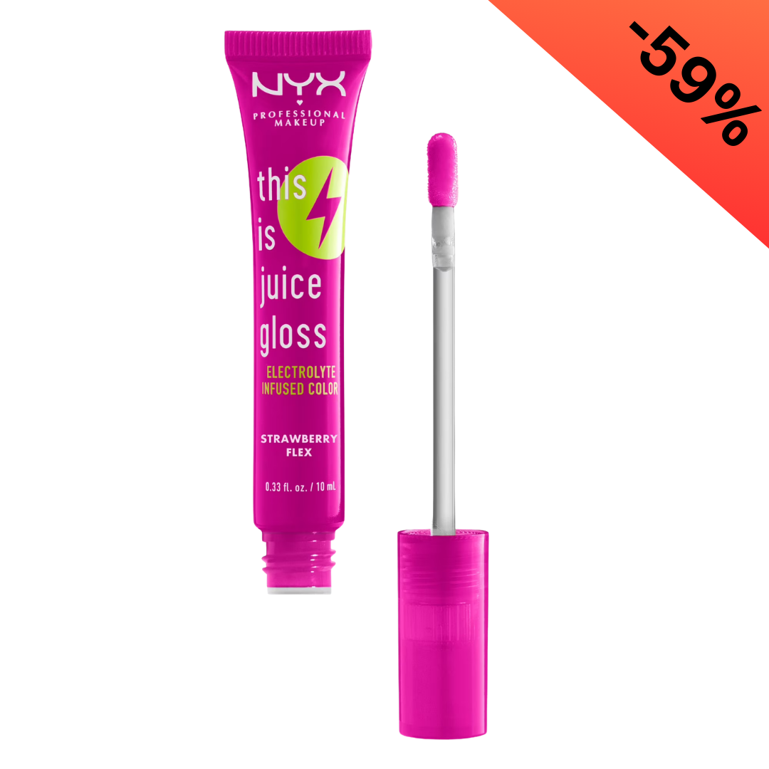 NYX This Is Juice Gloss Electrolyte Infused Color - 03 Strawberry Flex