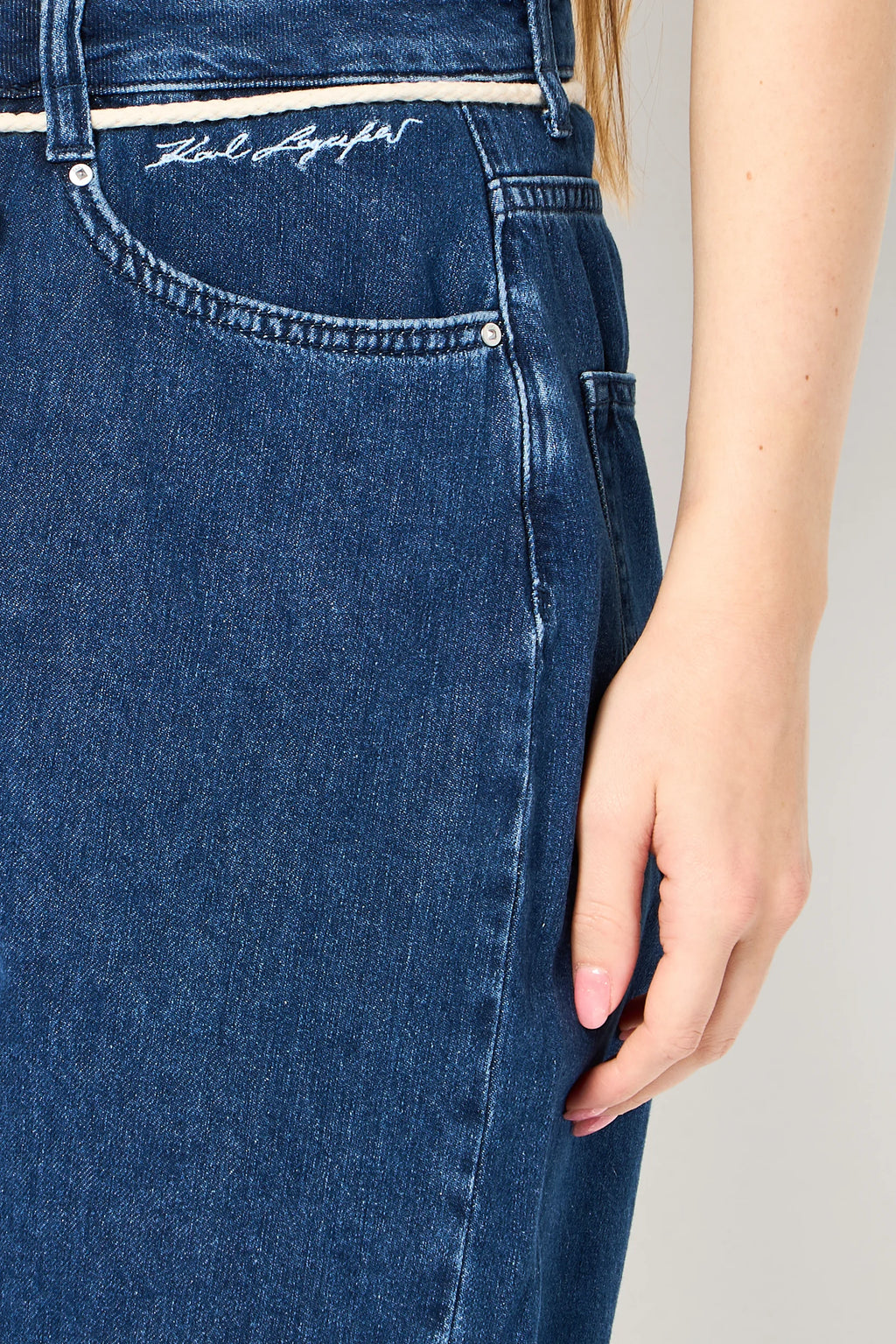 Karl Lagerfeld moteriški džinsiniai šortai