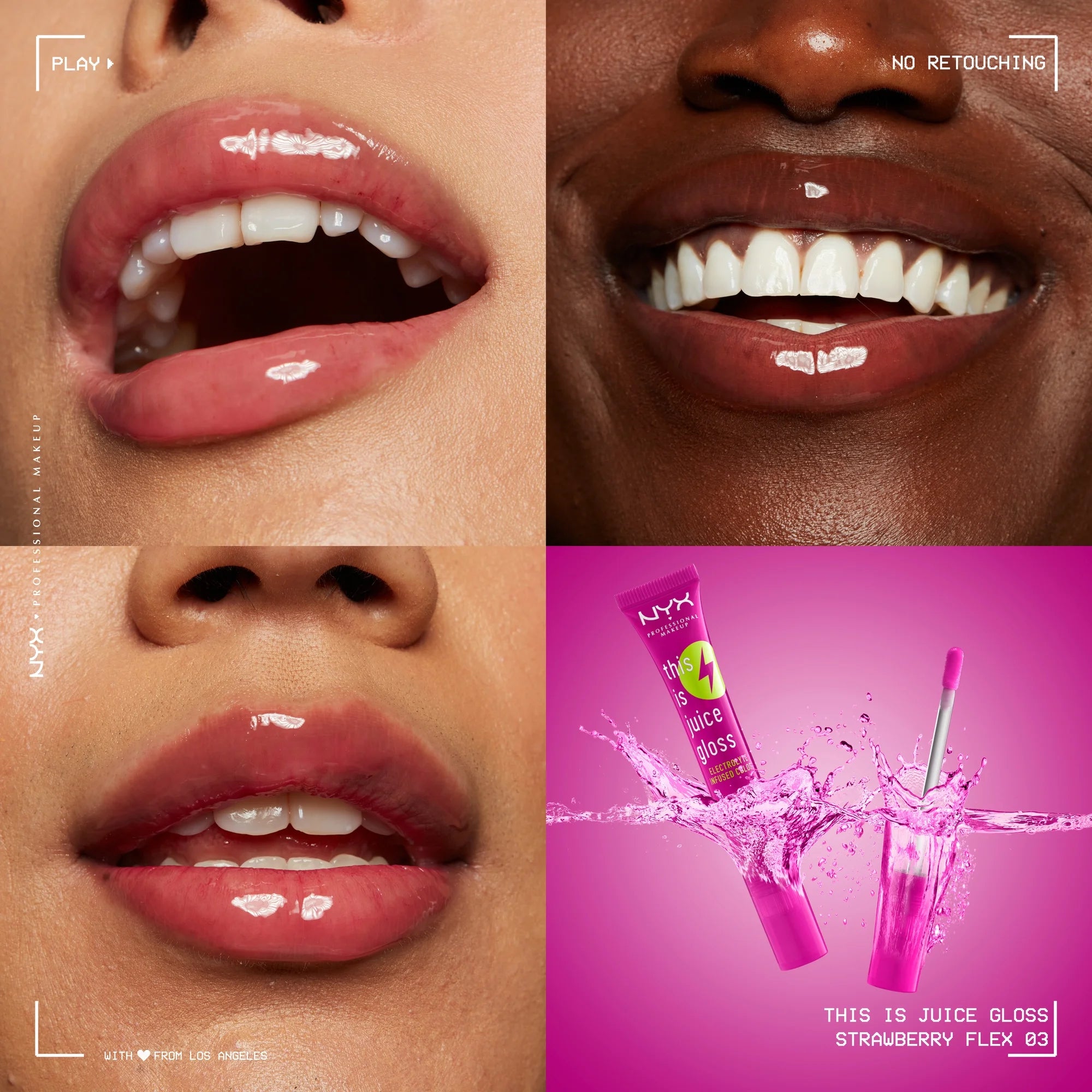 NYX This Is Juice Gloss Electrolyte Infused Color - 03 Strawberry Flex