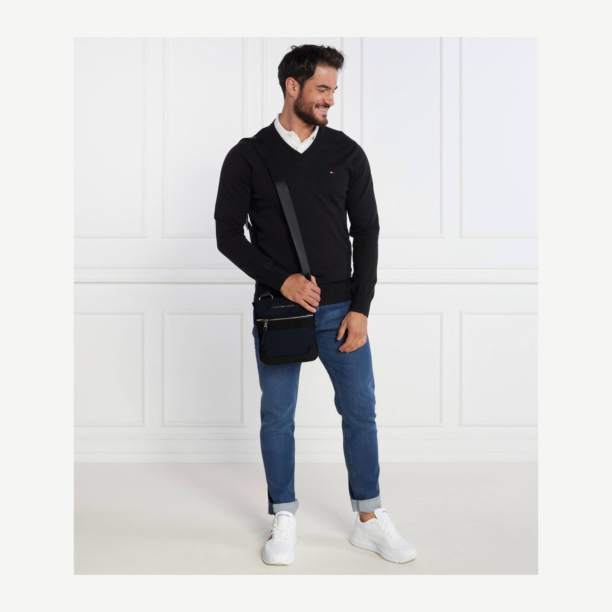 Tommy Hilfiger AM0AM11570 mėlyna vyriška rankinė, nuotrauka 3