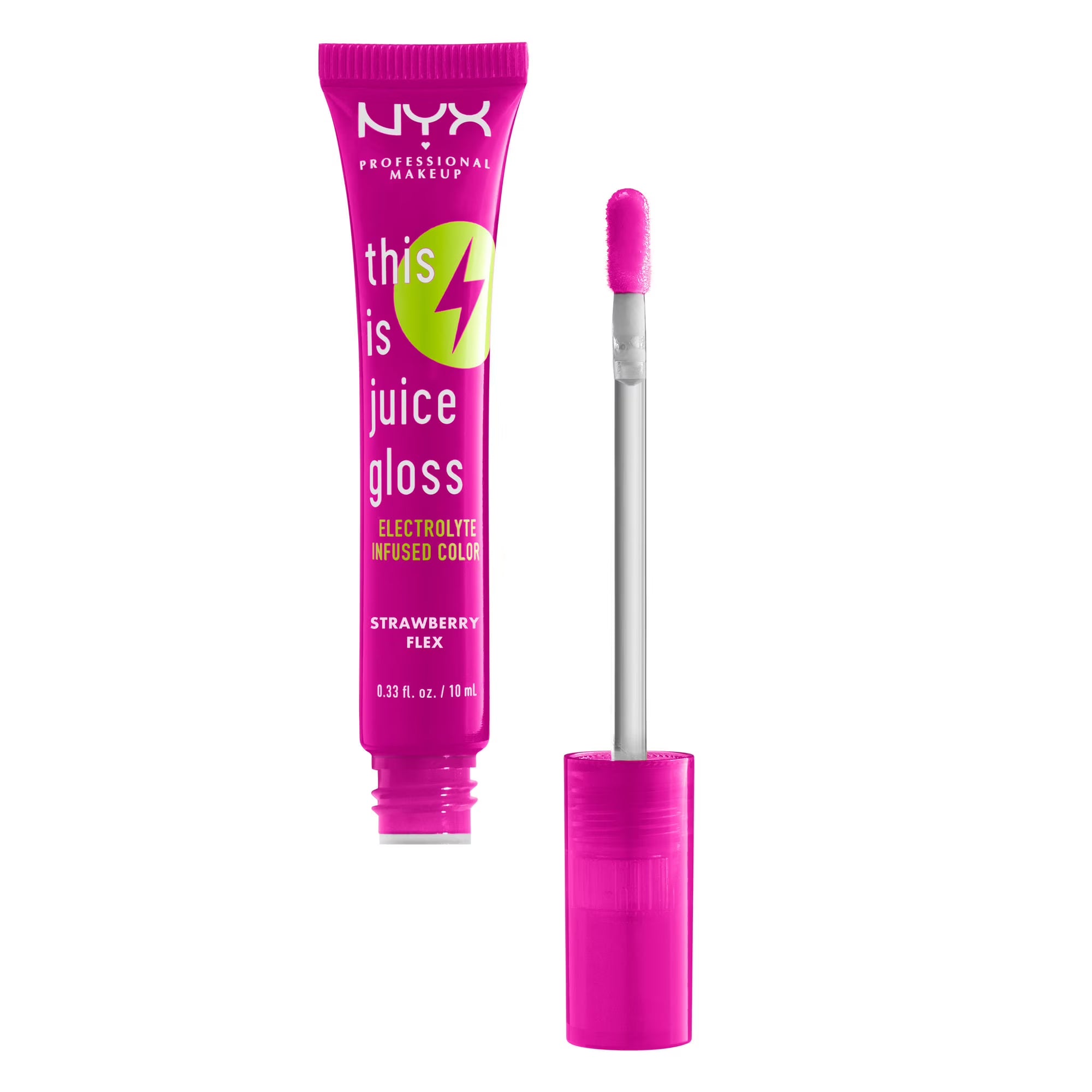 NYX This Is Juice Gloss Electrolyte Infused Color - 03 Strawberry Flex