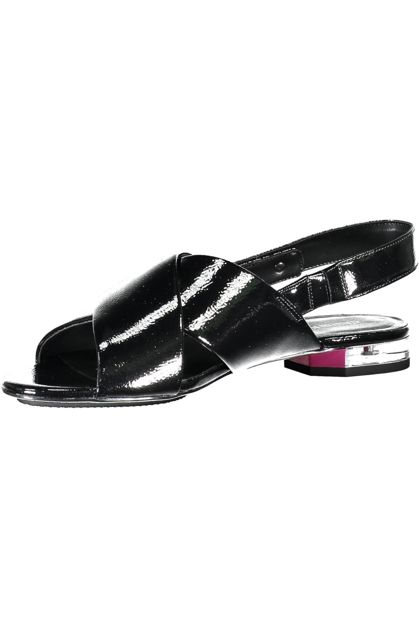 Calvin Klein moteriški sandalai – juoda spalvos, juoda spalva, nuotrauka 2