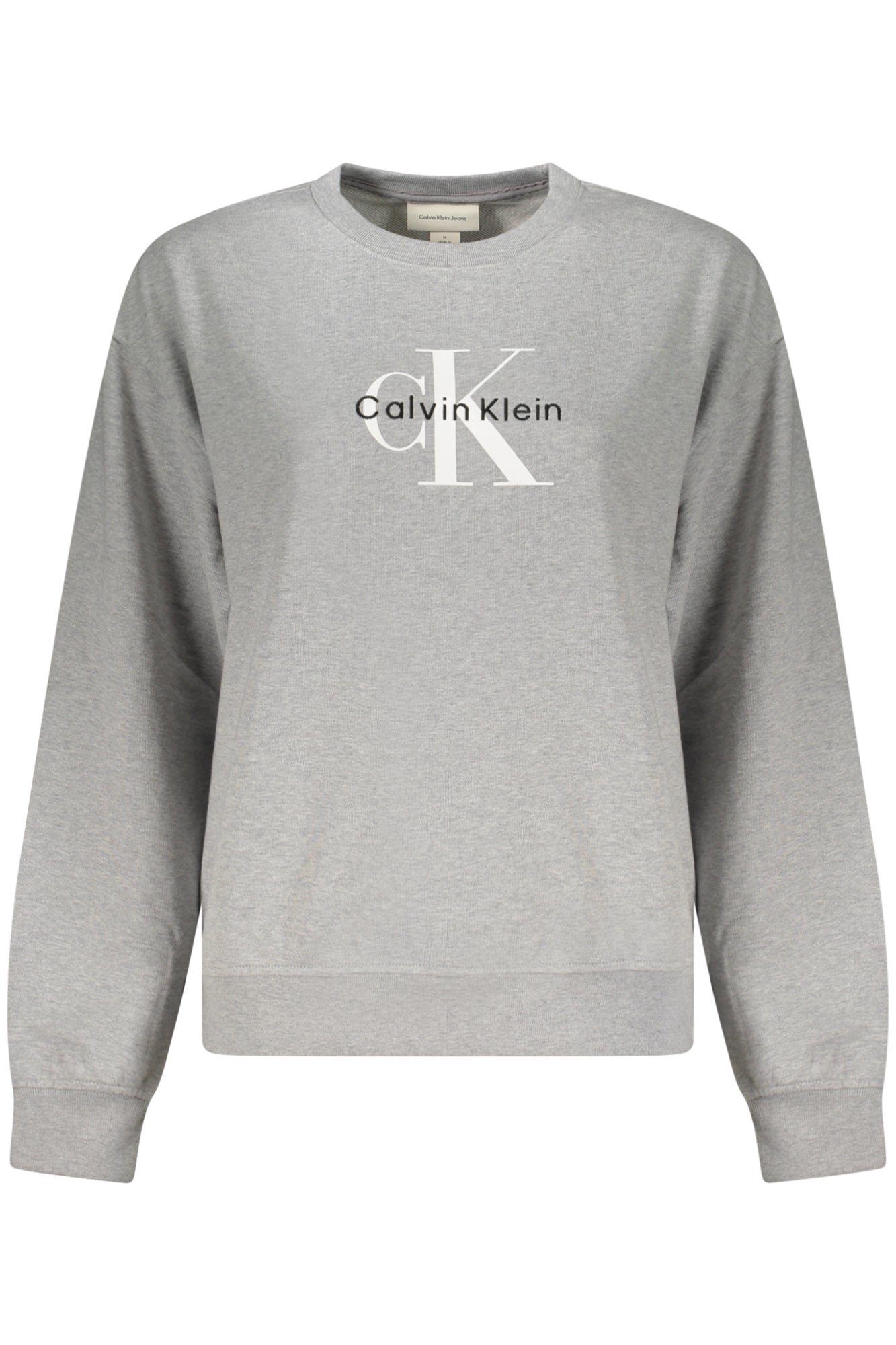 Calvin Klein moteriškas džemperis – pilka spalvos, pilka spalva