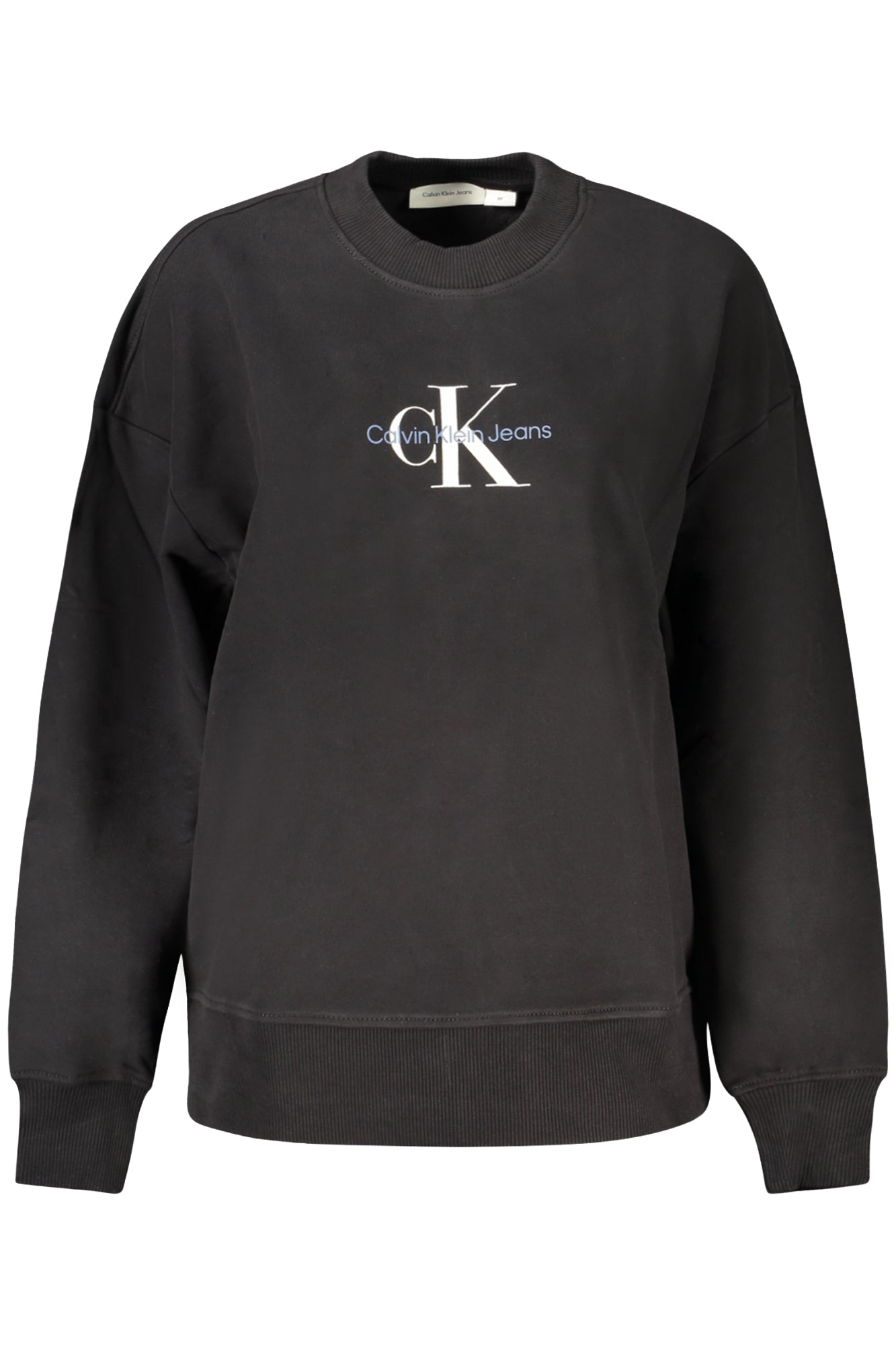 Calvin Klein moteriškas džemperis – juodos spalvos, juodos spalvos